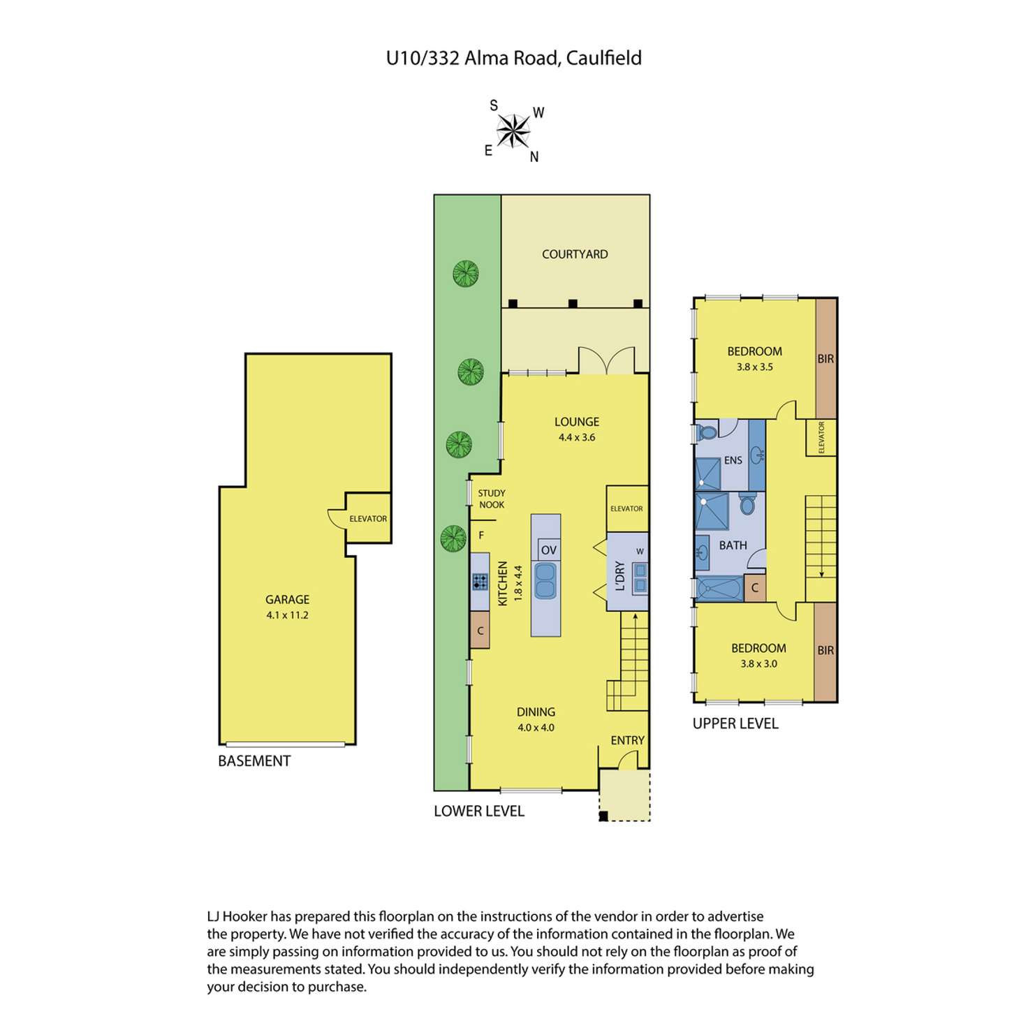 Floorplan of Homely house listing, 10/332 Alma Road, Caulfield North VIC 3161