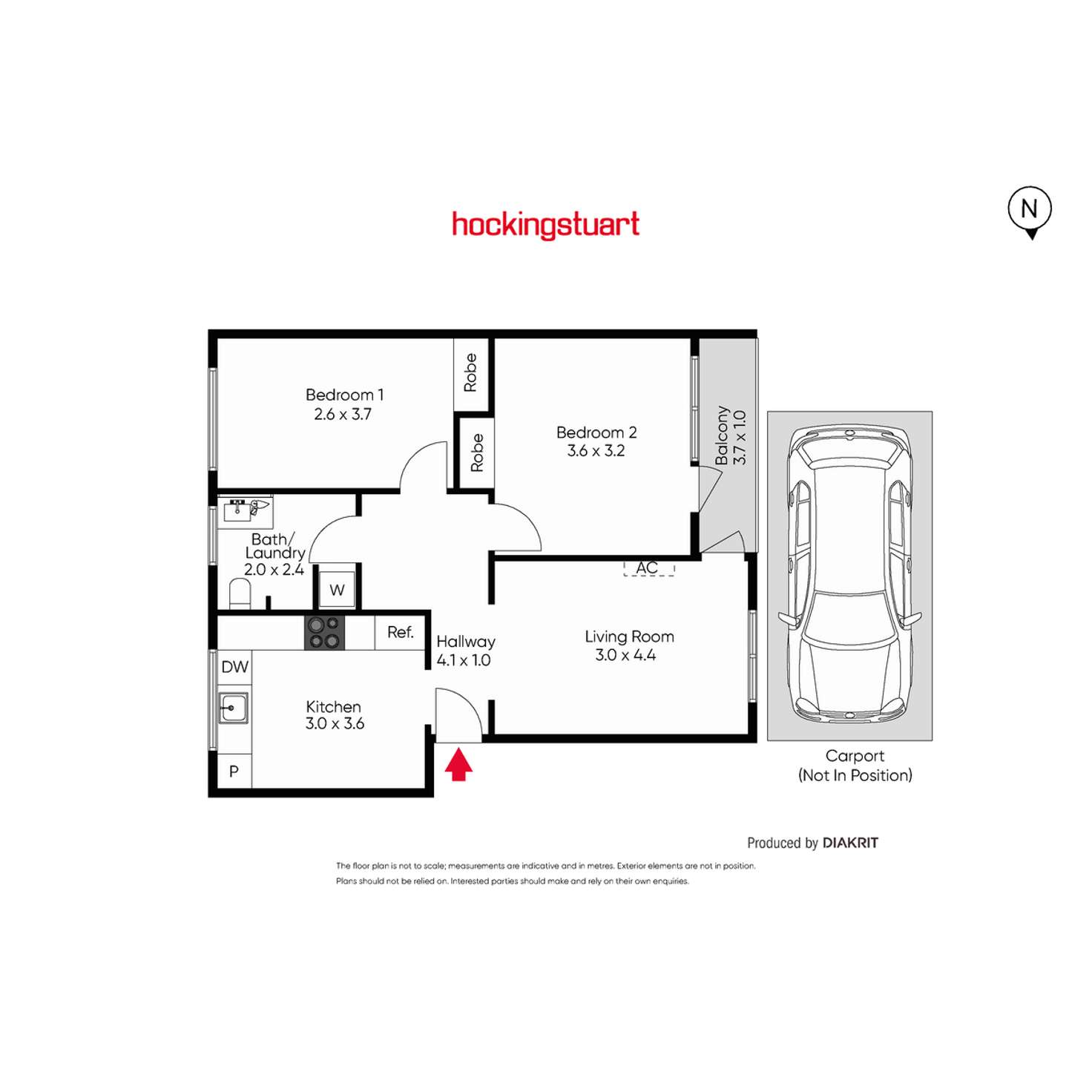 Floorplan of Homely apartment listing, 6/22 Auburn Grove, Hawthorn East VIC 3123
