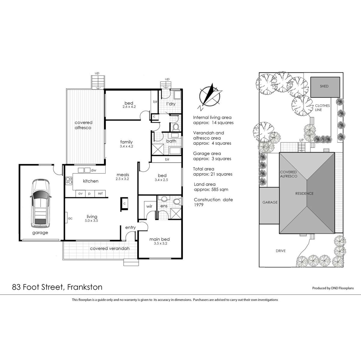 Floorplan of Homely house listing, 83 Foot Street, Frankston VIC 3199