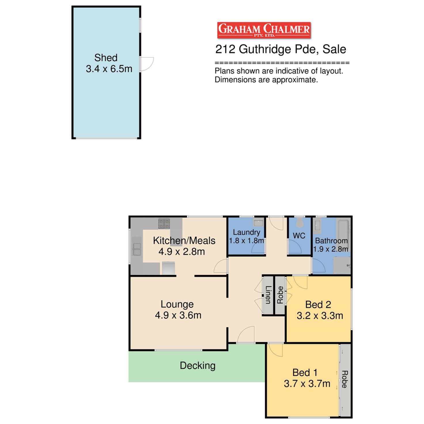 Floorplan of Homely house listing, 212 Guthridge Parade, Sale VIC 3850