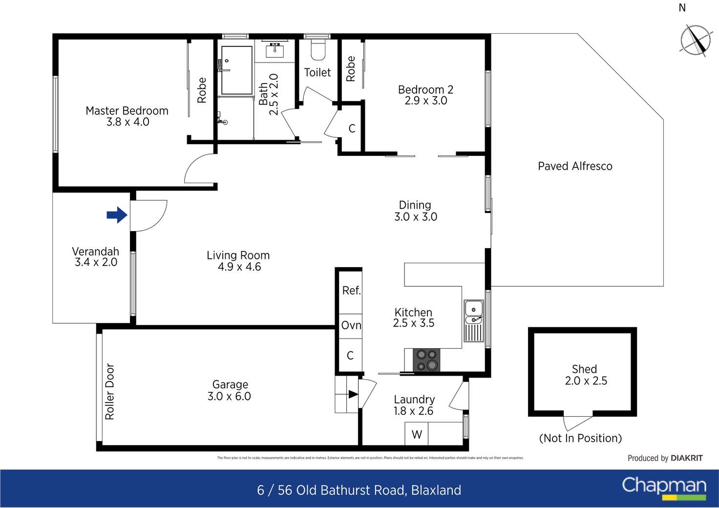 Floorplan of Homely unit listing, 6/56 Old Bathurst Road, Blaxland NSW 2774