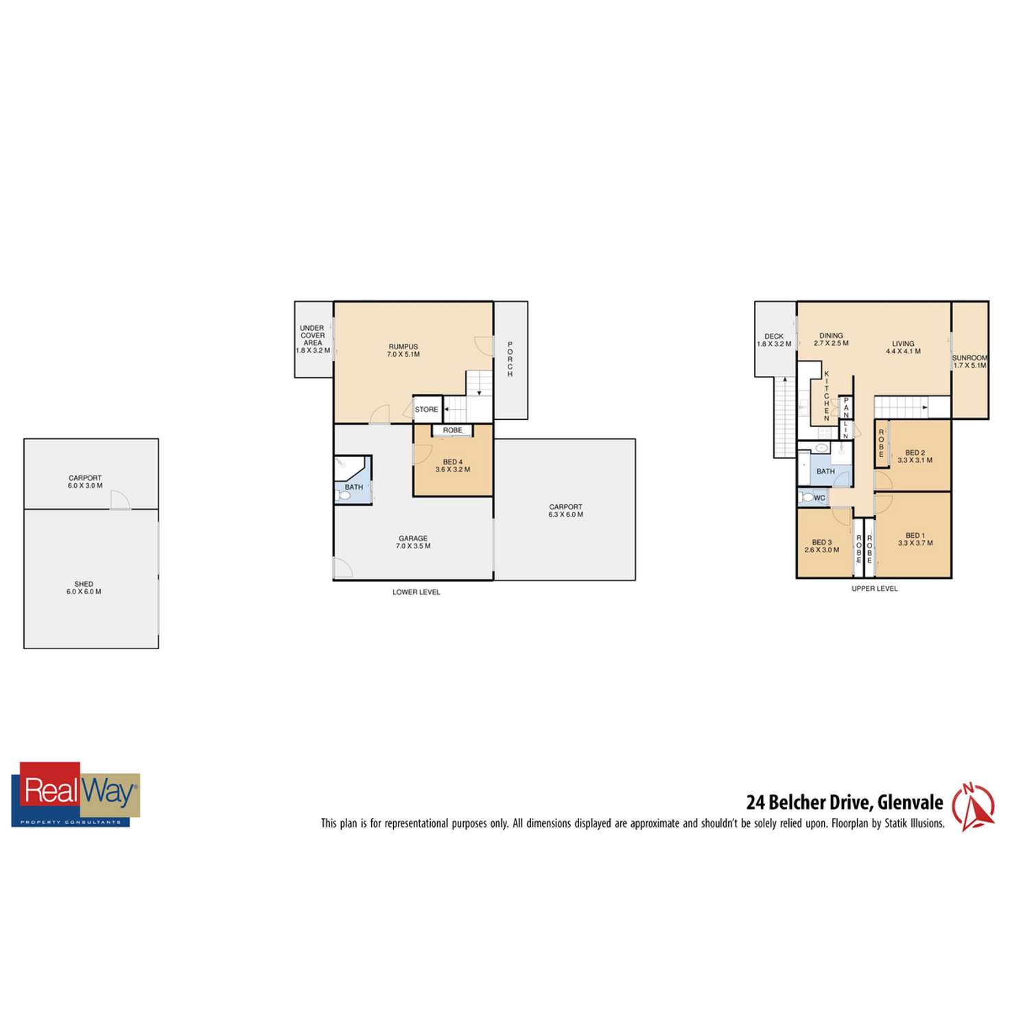Floorplan of Homely house listing, 24 Belcher Drive, Glenvale QLD 4350
