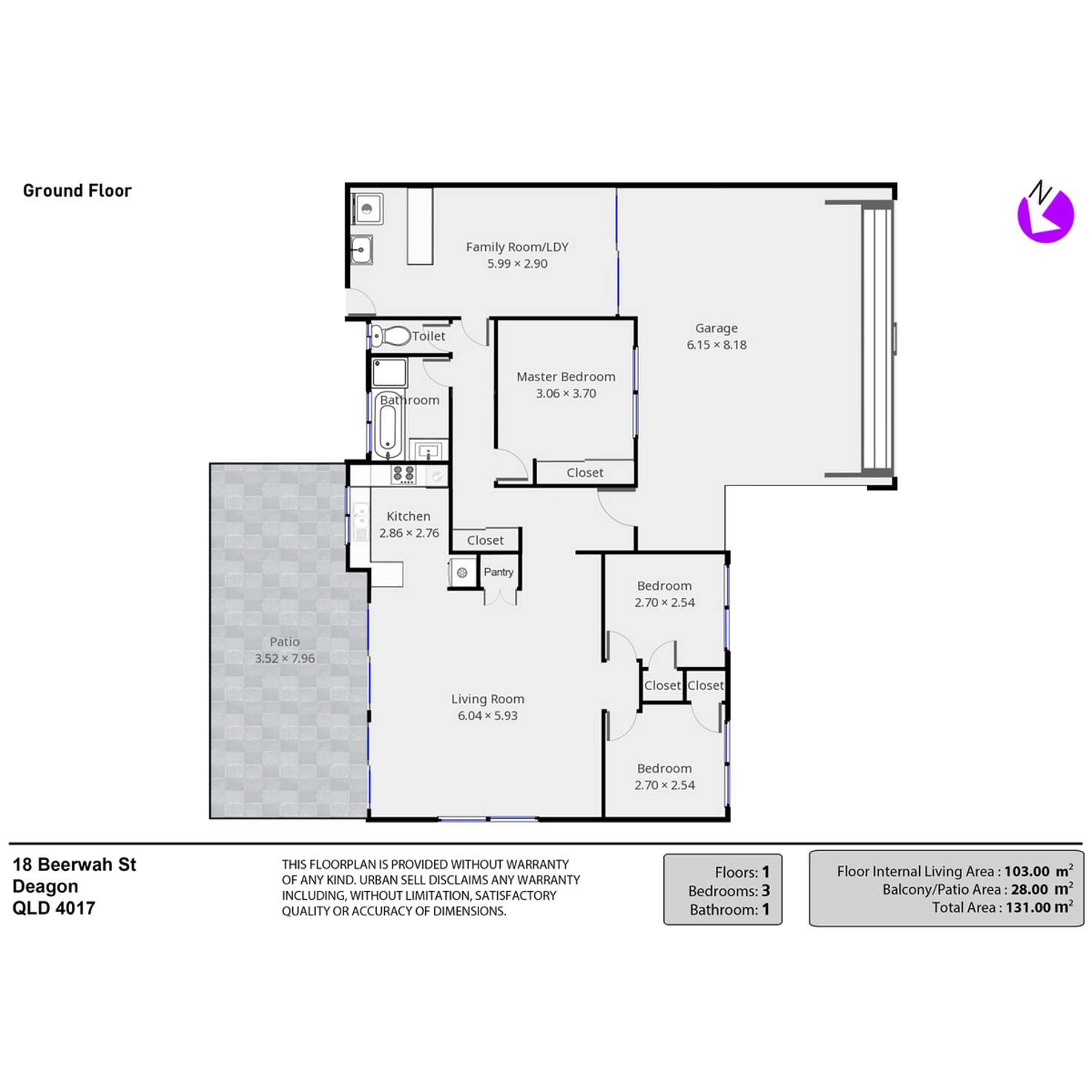 Floorplan of Homely house listing, 18 Beerwah Street, Deagon QLD 4017