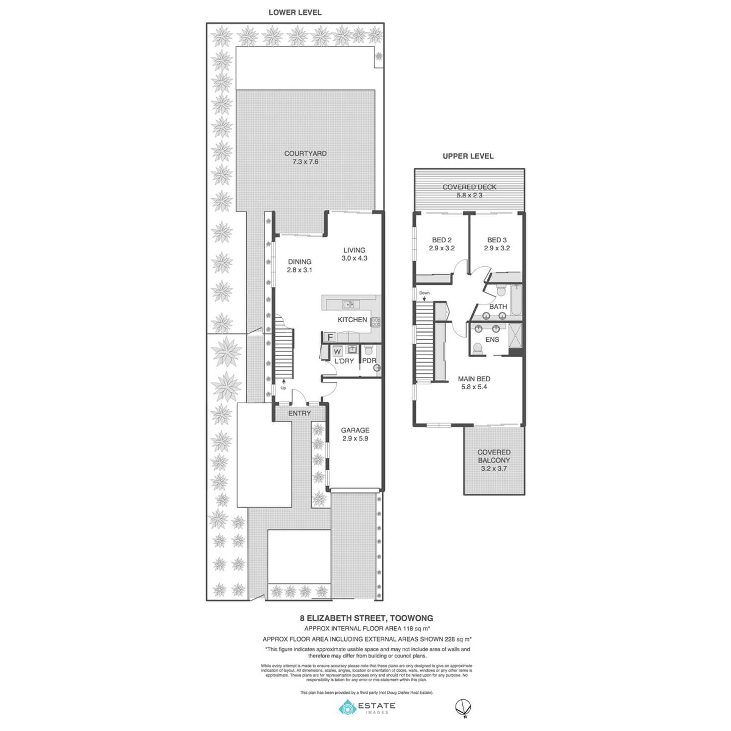 Floorplan of Homely townhouse listing, 8 Elizabeth Street, Toowong QLD 4066