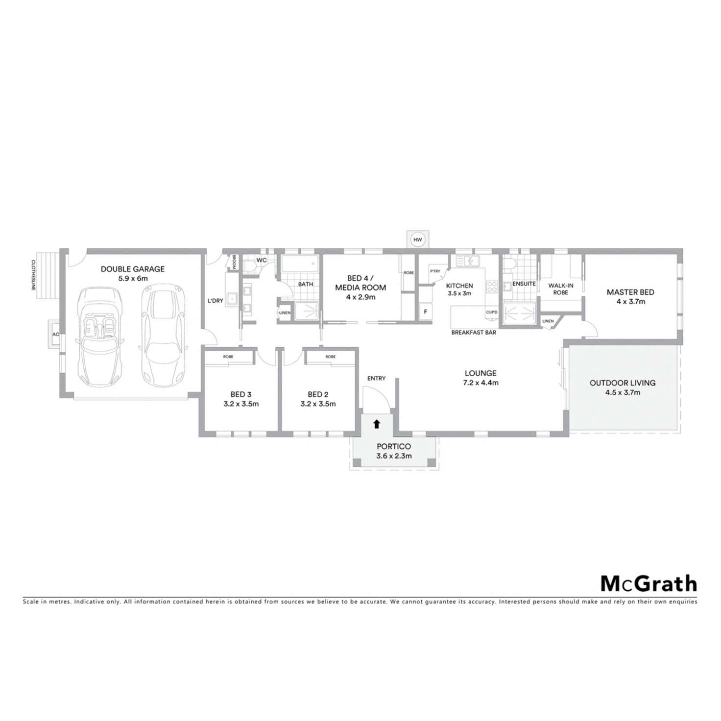Floorplan of Homely house listing, 13 Ironbark Road, Ballina NSW 2478