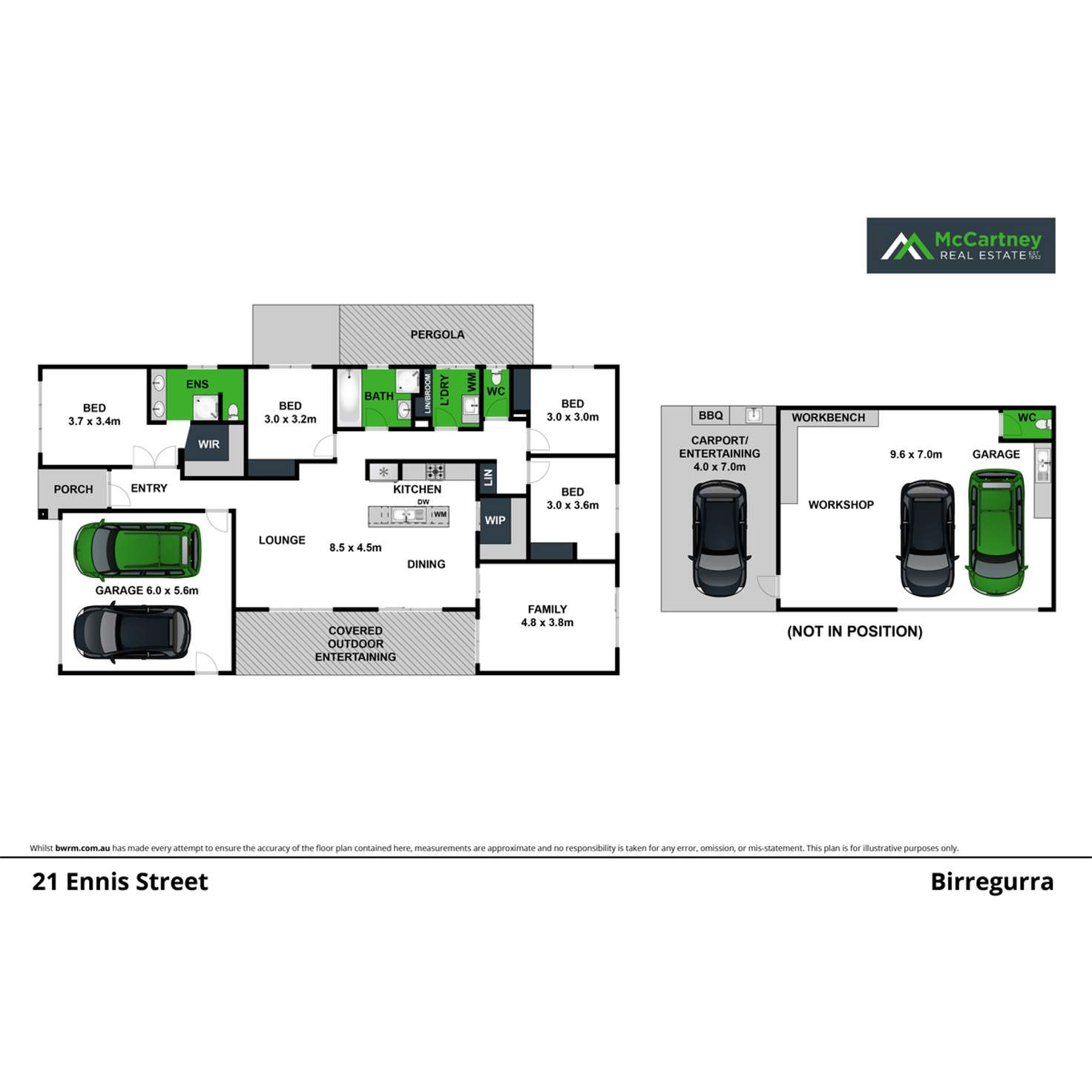 Floorplan of Homely house listing, 21 Ennis Street, Birregurra VIC 3242