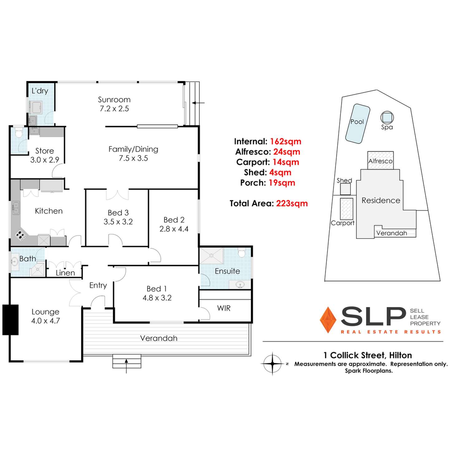 Floorplan of Homely house listing, 1 Collick Street, Hilton WA 6163