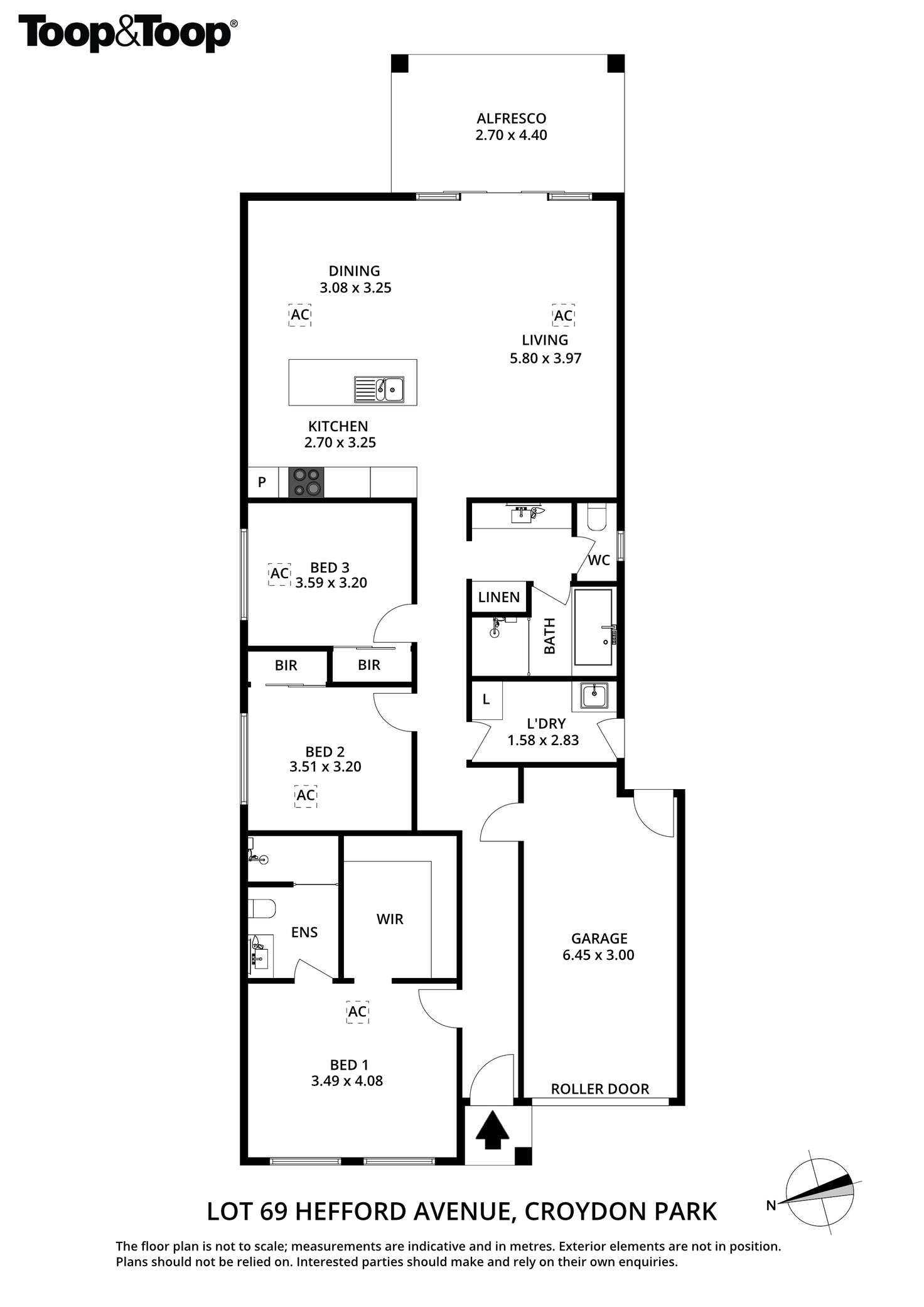 Floorplan of Homely house listing, Lot 69 Hefford Avenue, Croydon Park SA 5008