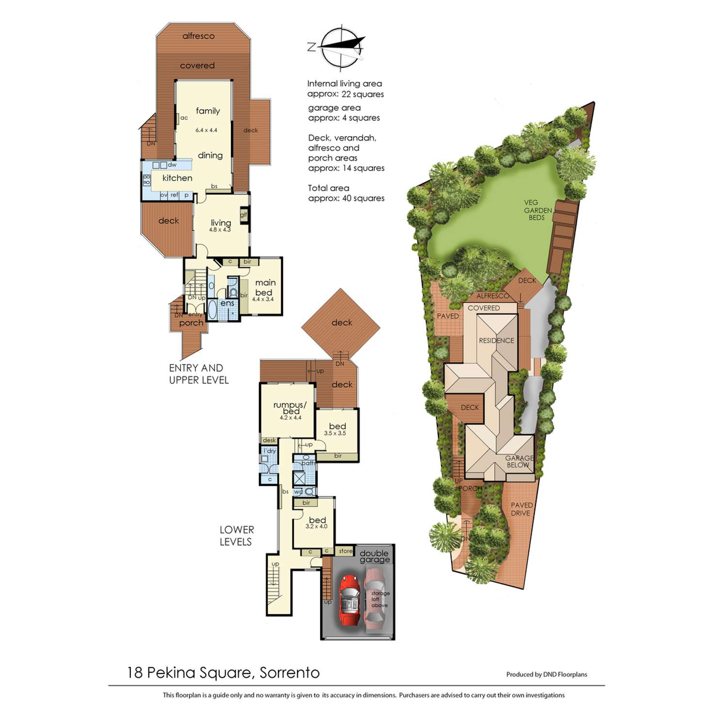 Floorplan of Homely house listing, 18 Pekina Square, Sorrento VIC 3943