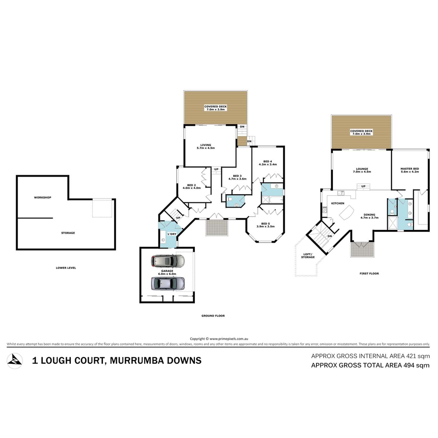Floorplan of Homely house listing, 1 Lough Court, Murrumba Downs QLD 4503