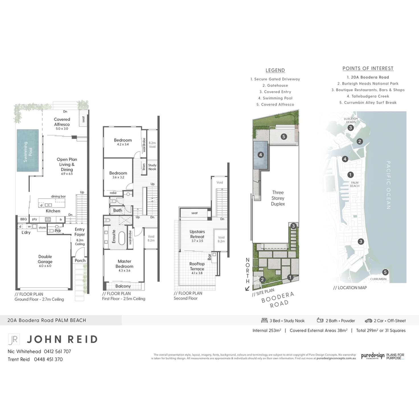 Floorplan of Homely semiDetached listing, 20A Boodera Road, Palm Beach QLD 4221