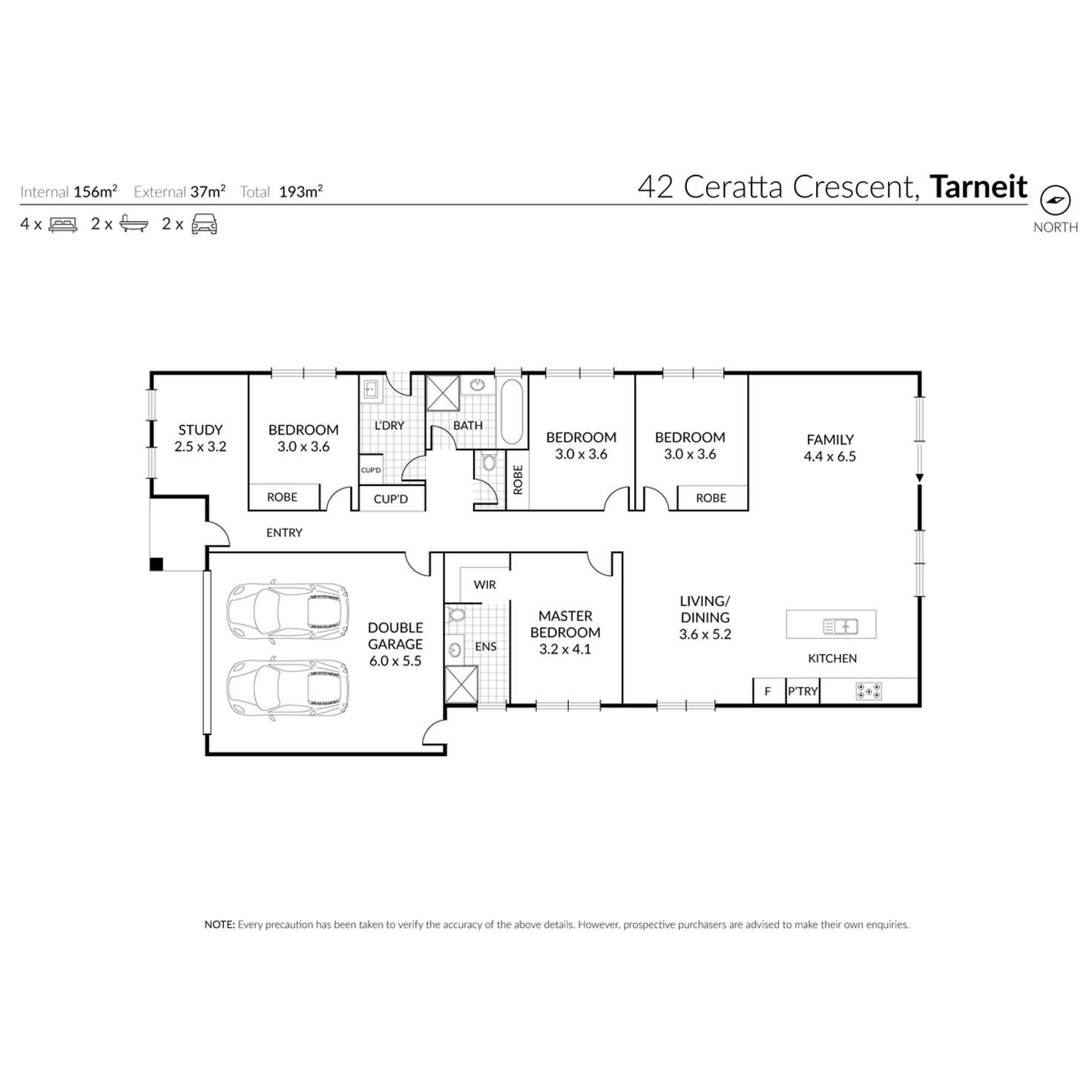 Floorplan of Homely house listing, 42 Ceratta Crescent, Tarneit VIC 3029