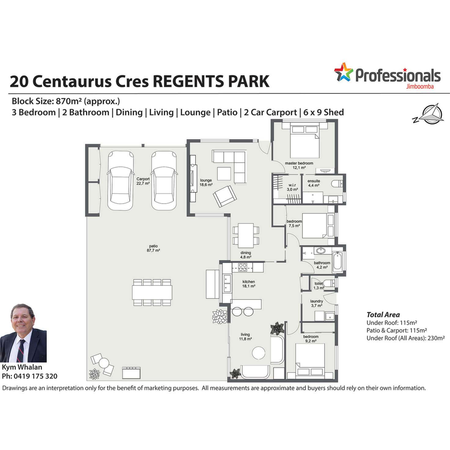 Floorplan of Homely house listing, 20 Centaurus Crescent, Regents Park QLD 4118