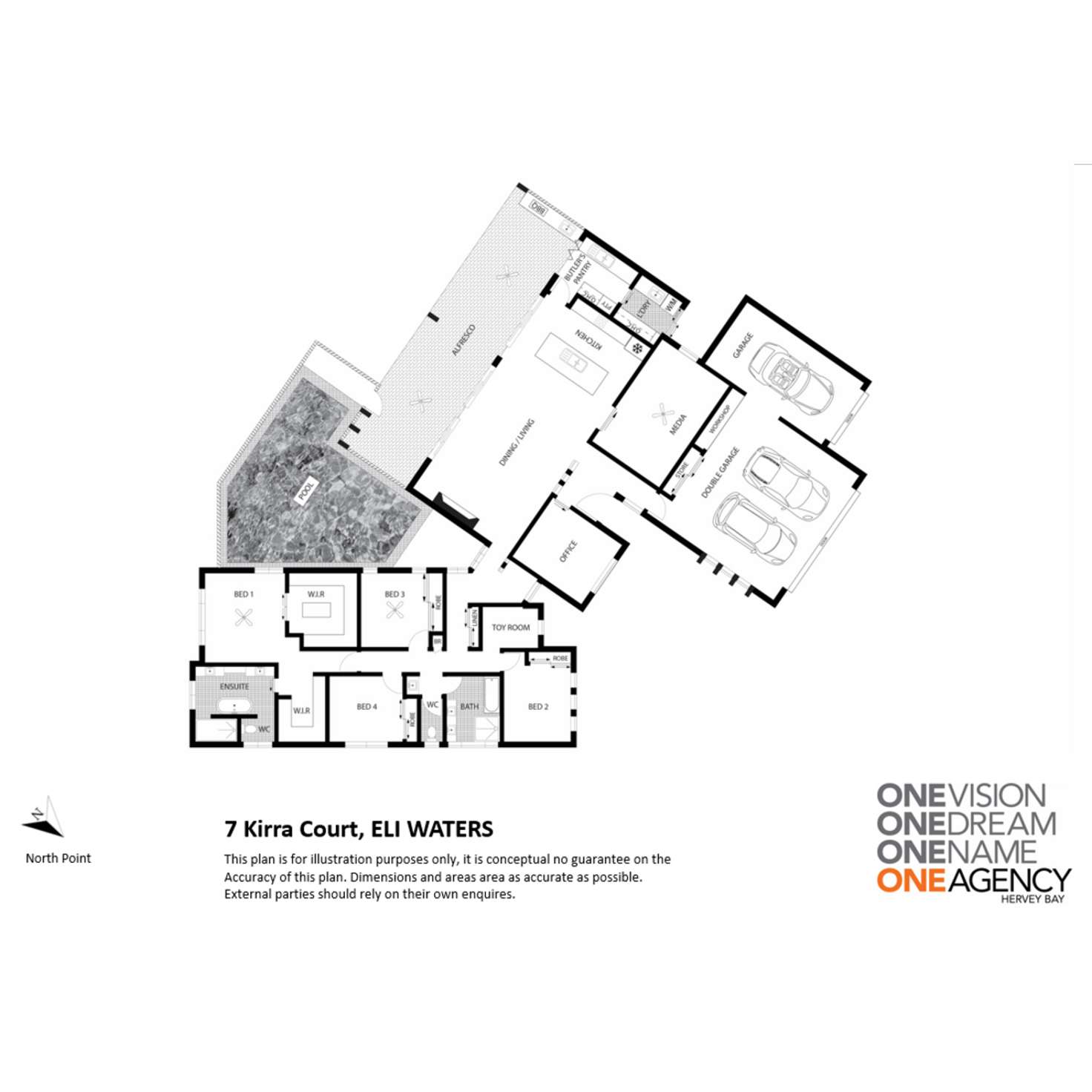 Floorplan of Homely house listing, 7 Kirra Court, Eli Waters QLD 4655