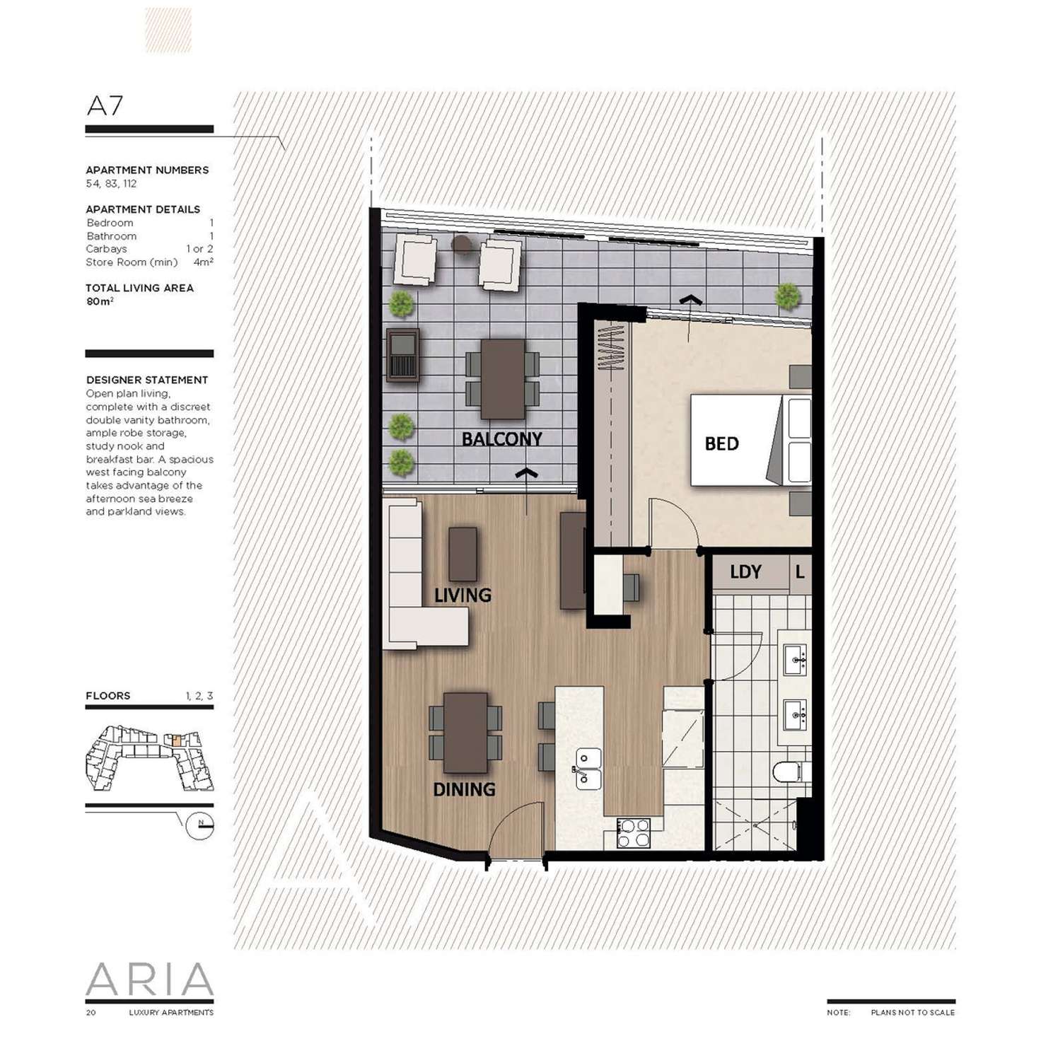 Floorplan of Homely apartment listing, 83/2 Milyarm Rise, Swanbourne WA 6010