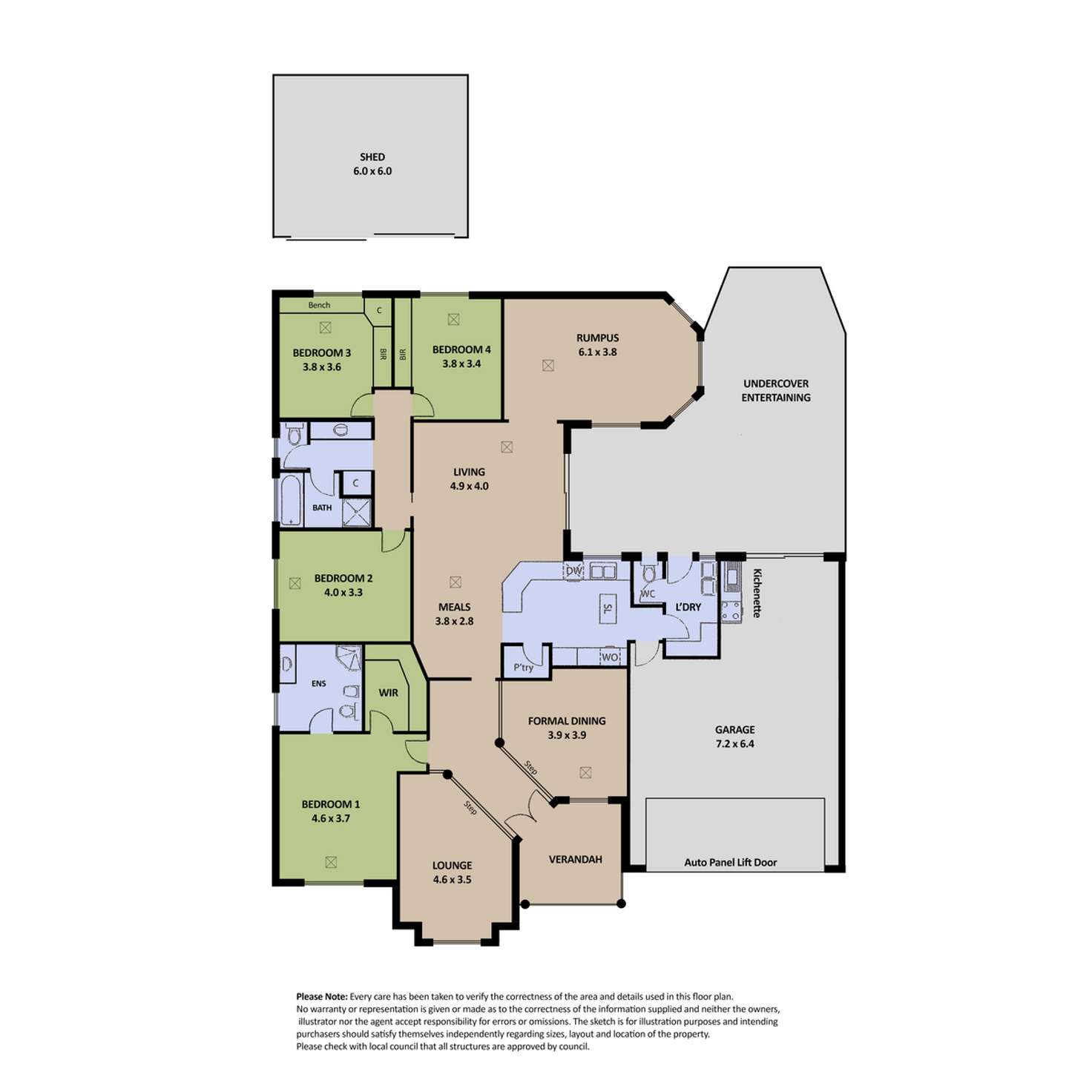 Floorplan of Homely house listing, 19 Carriage Way, Gulfview Heights SA 5096