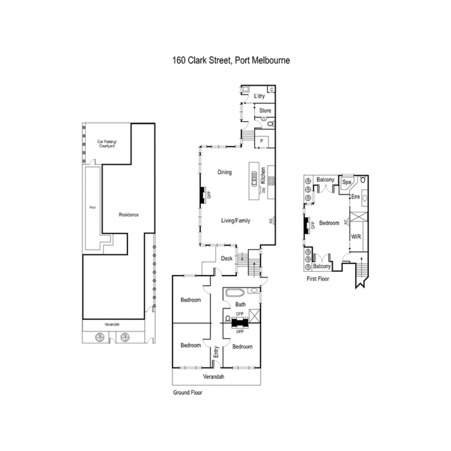 Floorplan of Homely house listing, 160 Clark Street, Port Melbourne VIC 3207