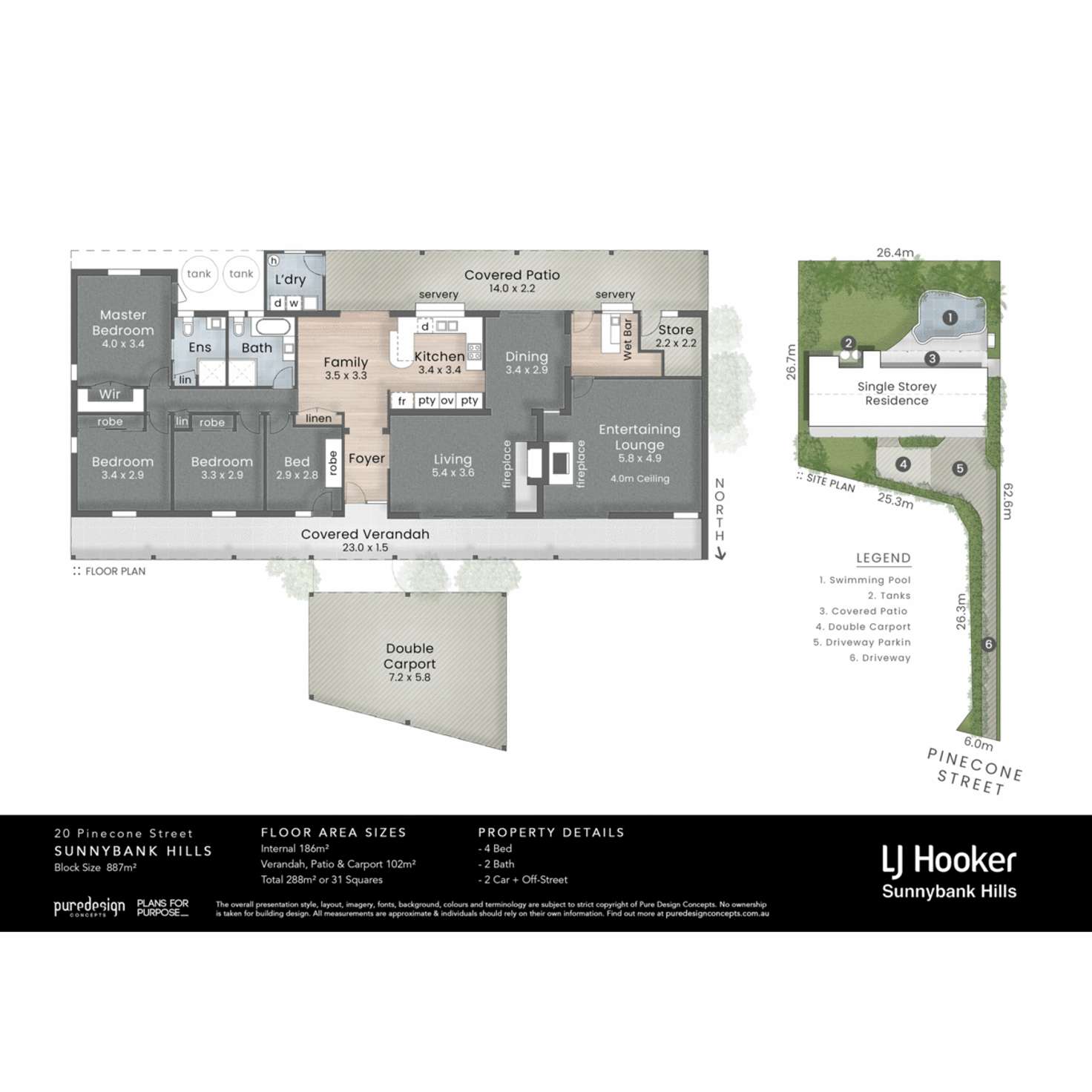 Floorplan of Homely house listing, 20 Pinecone Street, Sunnybank QLD 4109