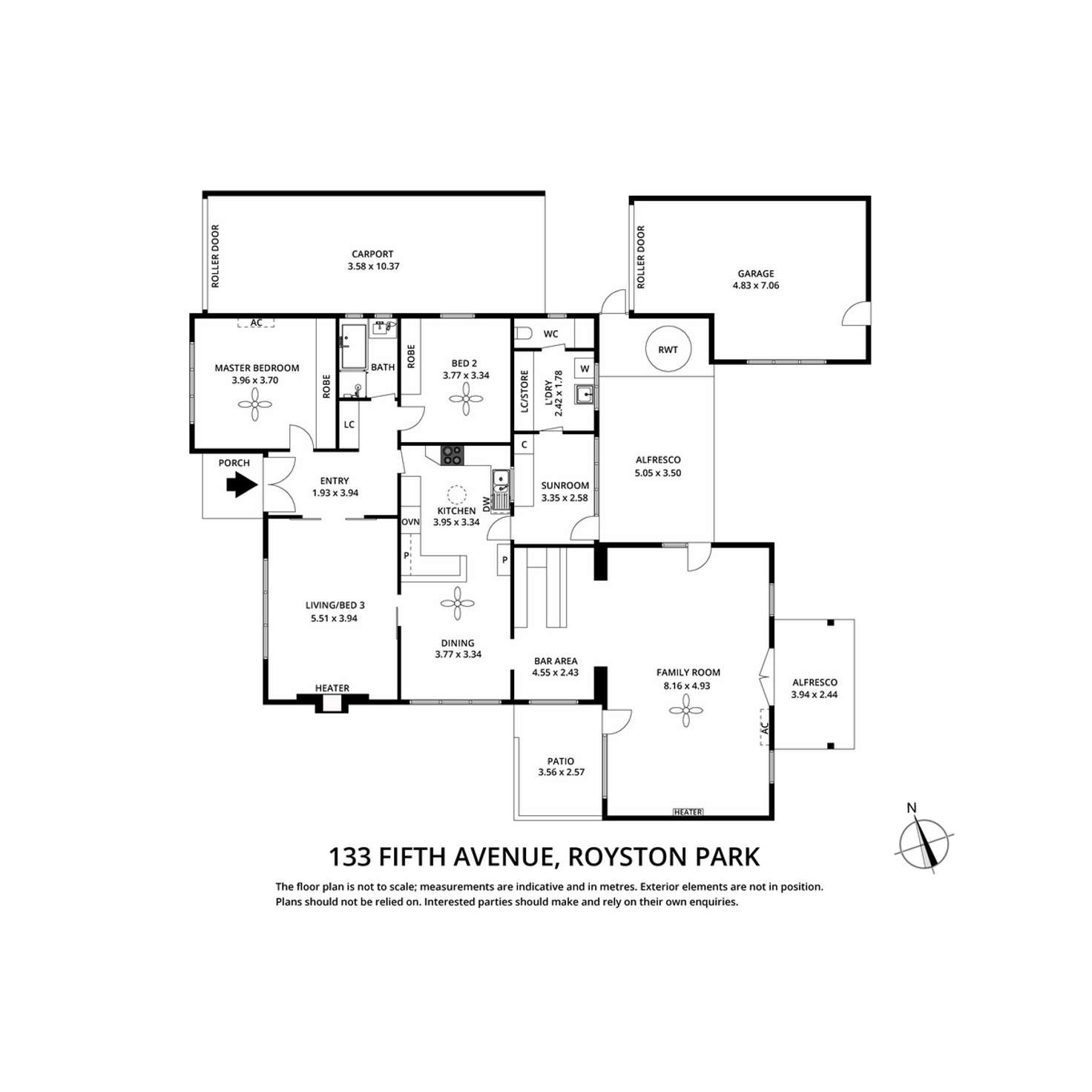 Floorplan of Homely house listing, 133 Fifth Avenue, Royston Park SA 5070
