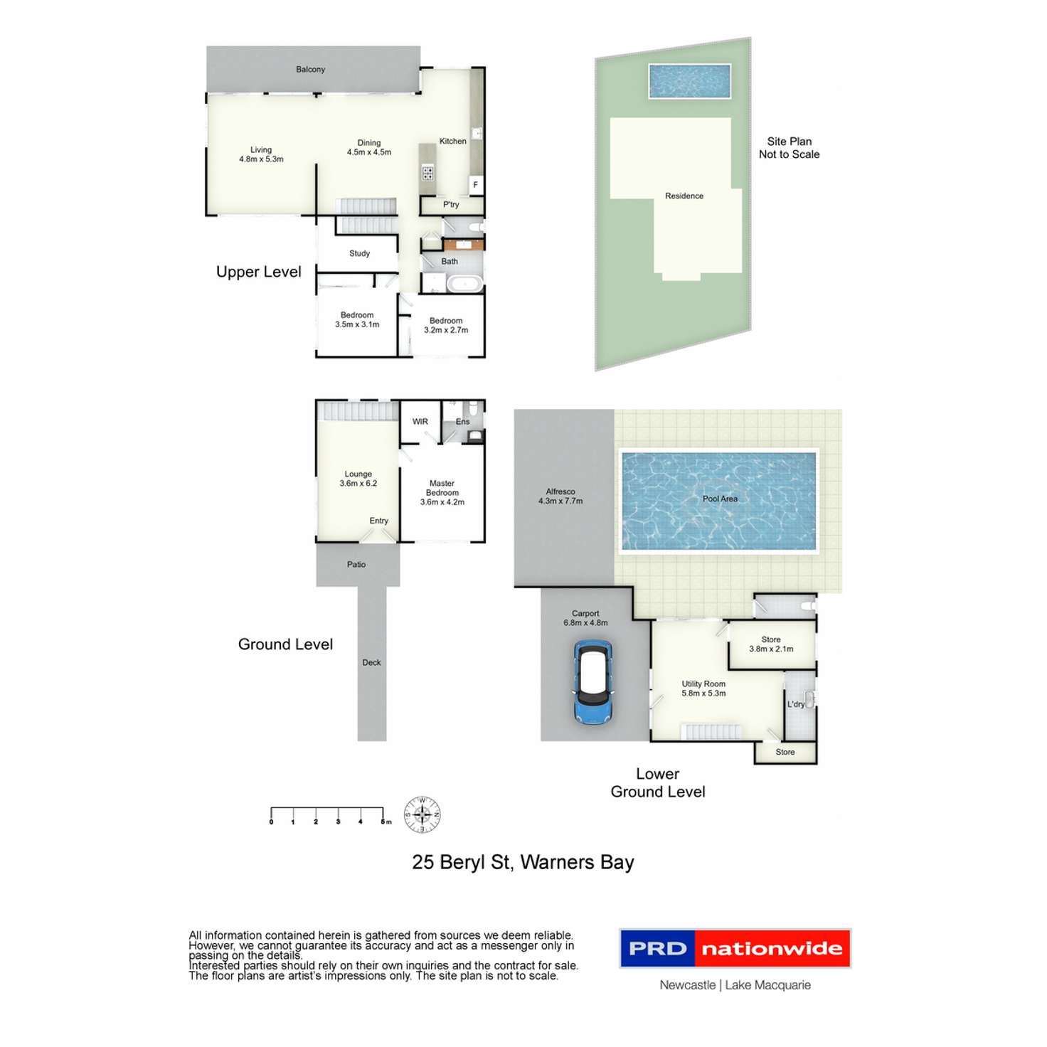 Floorplan of Homely house listing, 25 Beryl Street, Warners Bay NSW 2282