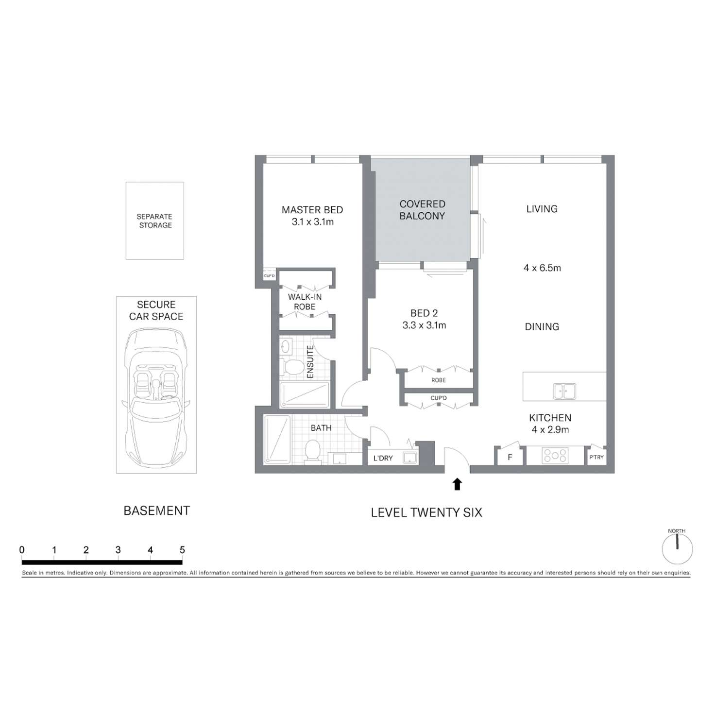 Floorplan of Homely apartment listing, 2602/130 Elizabeth Street, Sydney NSW 2000