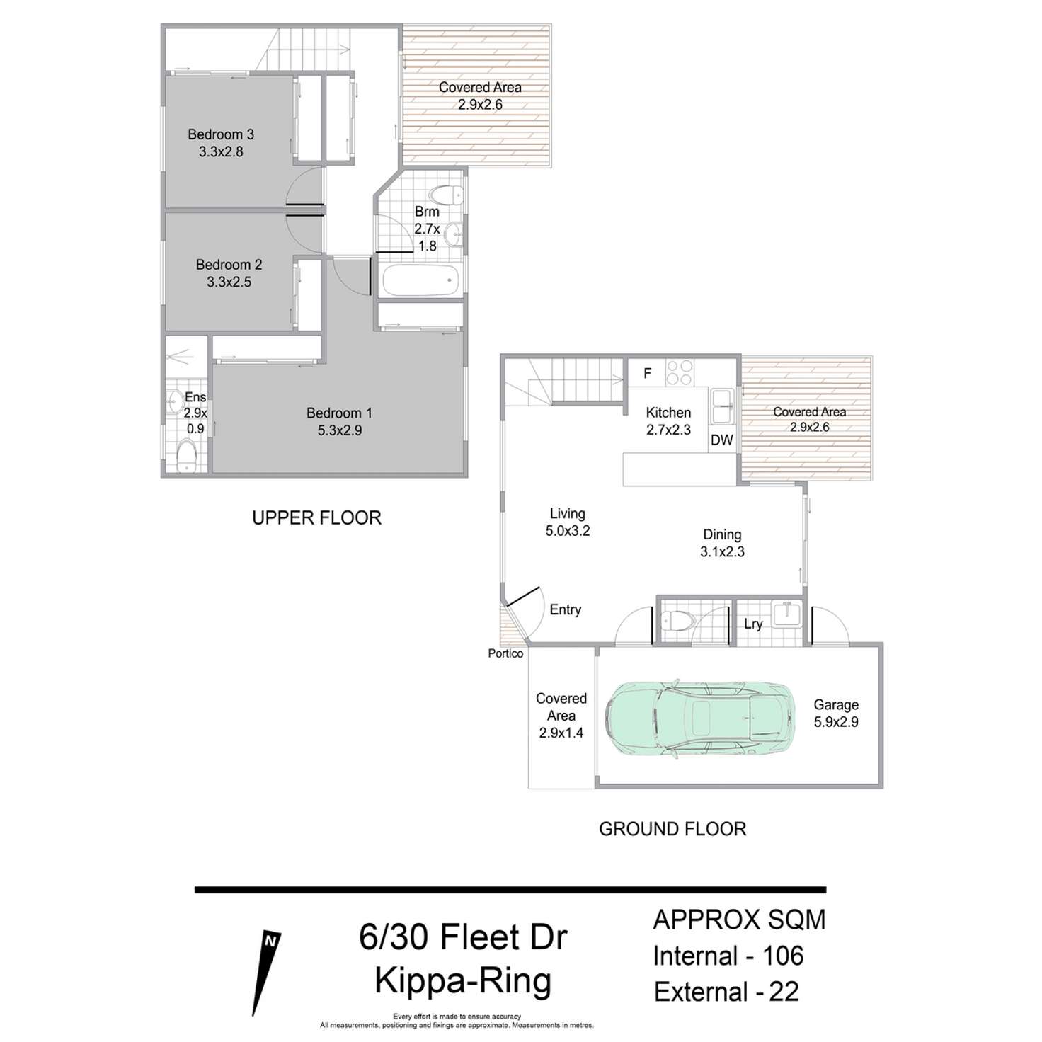 Floorplan of Homely townhouse listing, 6/30-42 Fleet Drive, Kippa-ring QLD 4021