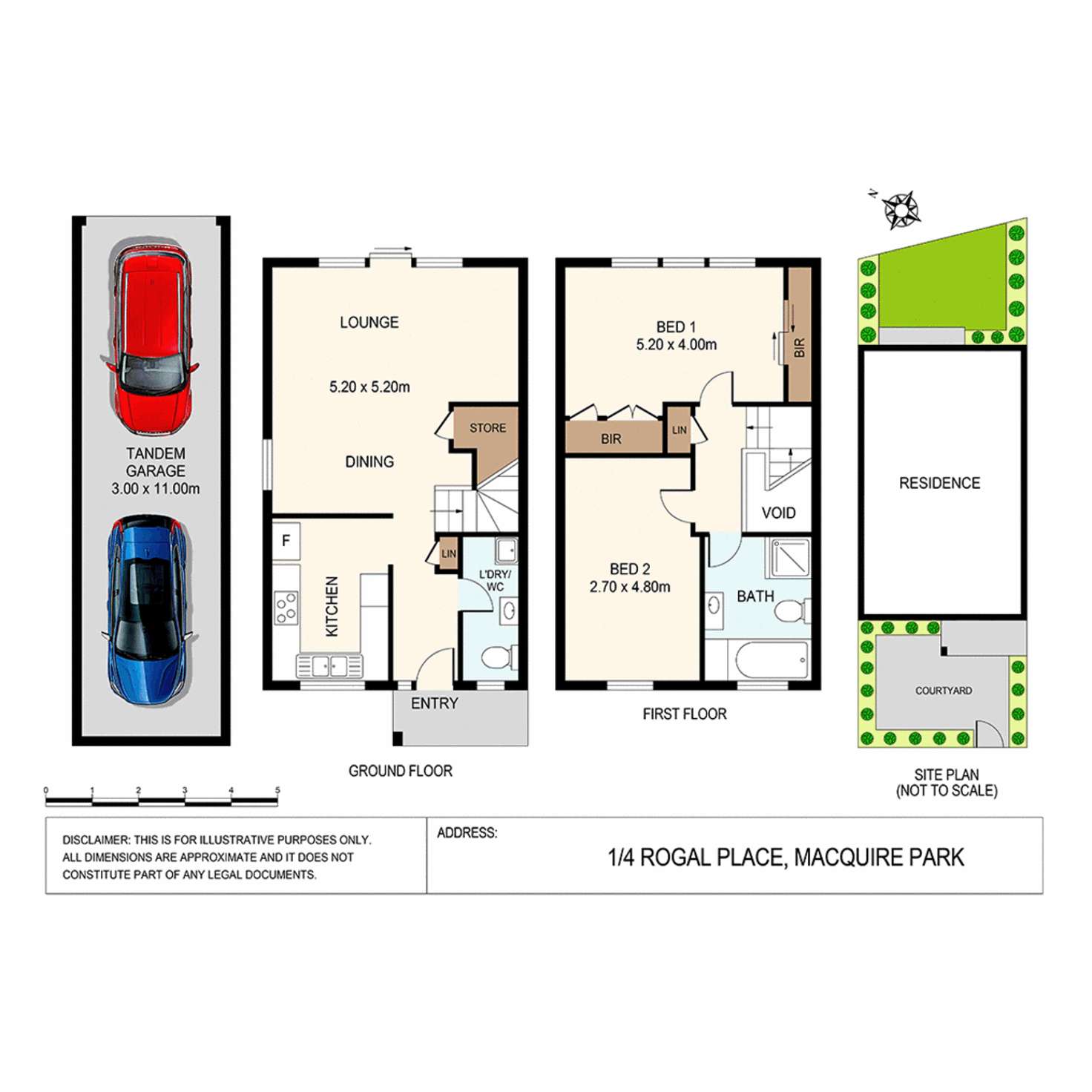 Floorplan of Homely townhouse listing, 1/4 Rogal Place, Macquarie Park NSW 2113