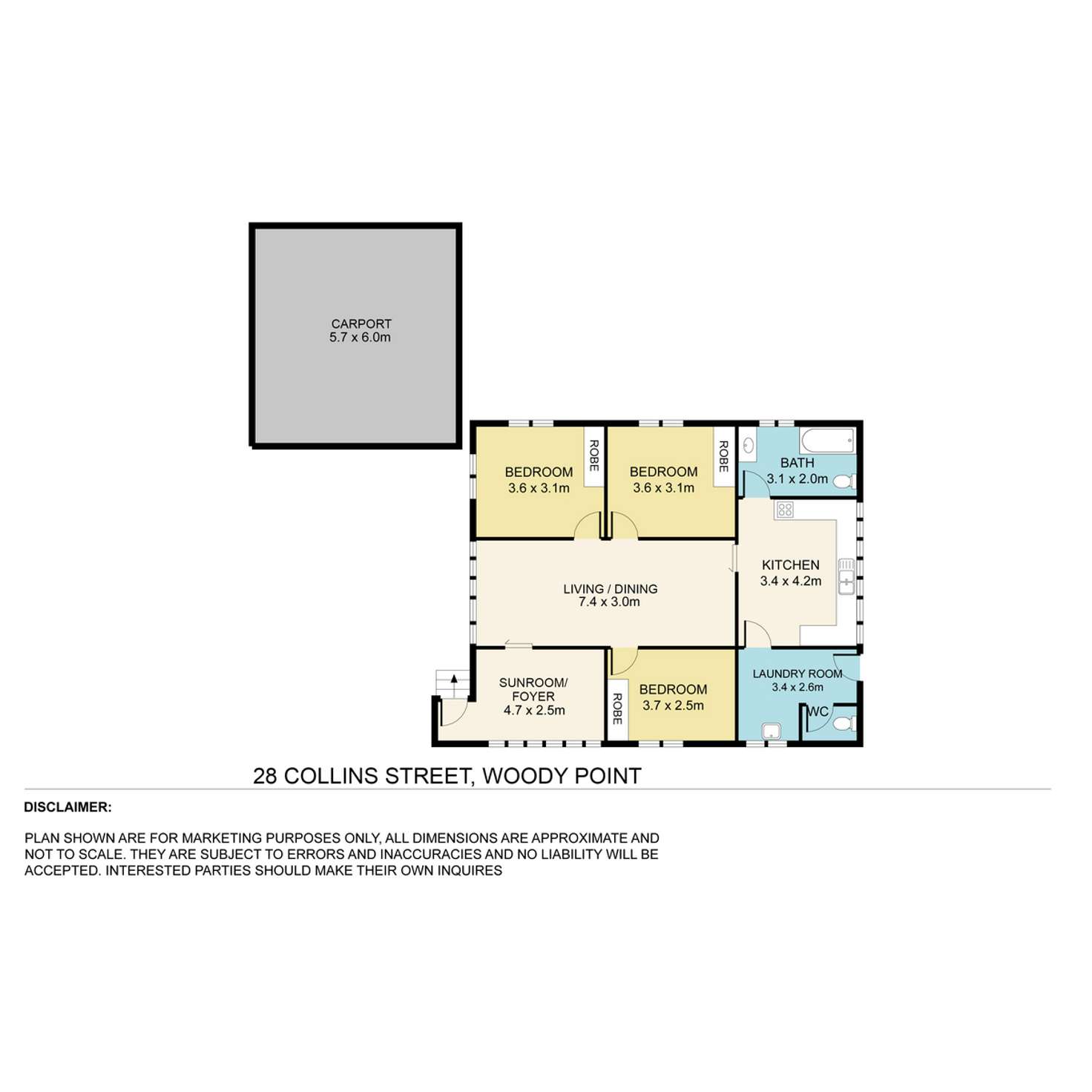 Floorplan of Homely house listing, 28a Collins Street, Woody Point QLD 4019