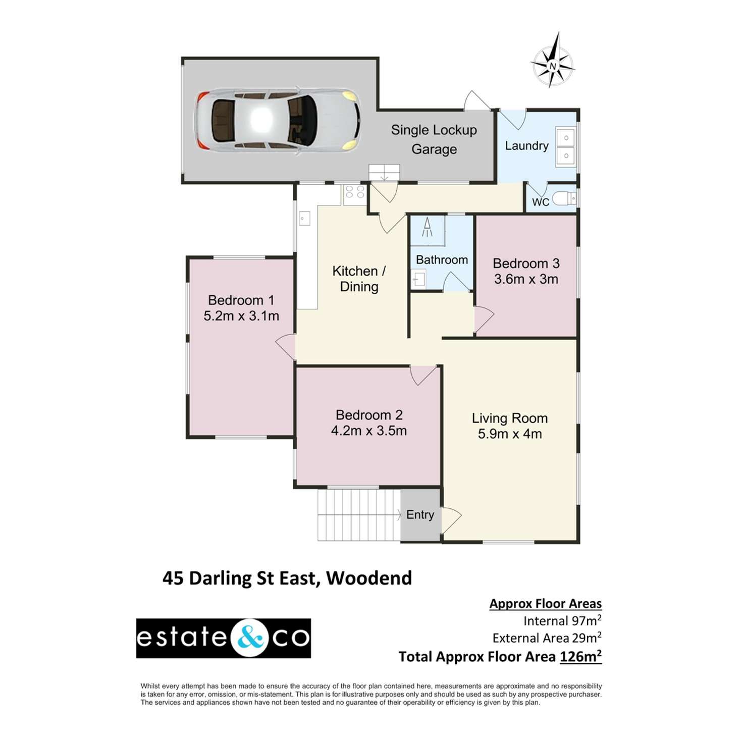 Floorplan of Homely house listing, 45 Darling Street, Woodend QLD 4305