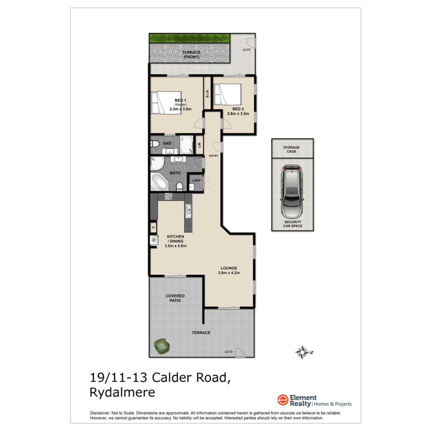 Floorplan of Homely apartment listing, 19/11-13 Calder Road, Rydalmere NSW 2116