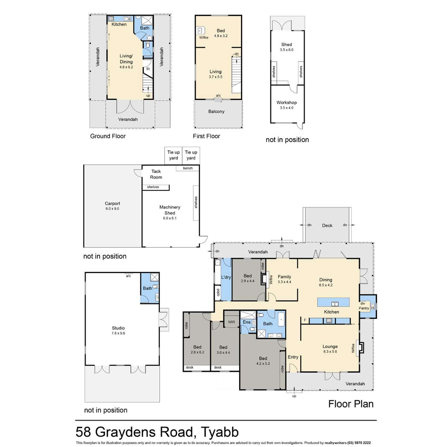 Floorplan of Homely acreageSemiRural listing, 58 Graydens Road, Tyabb VIC 3913