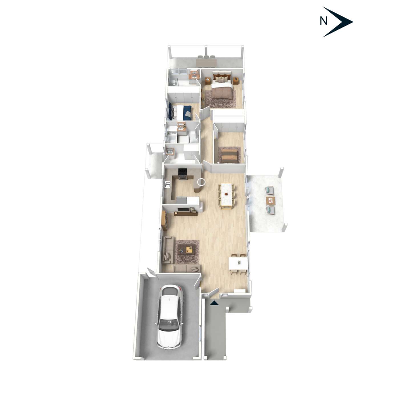 Floorplan of Homely house listing, 2 Banksia Place, Rosebud VIC 3939