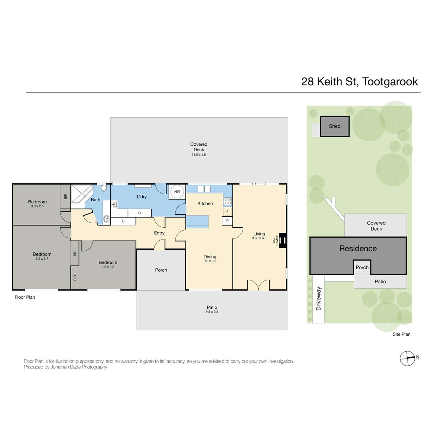 Floorplan of Homely house listing, 28 Keith Street, Tootgarook VIC 3941