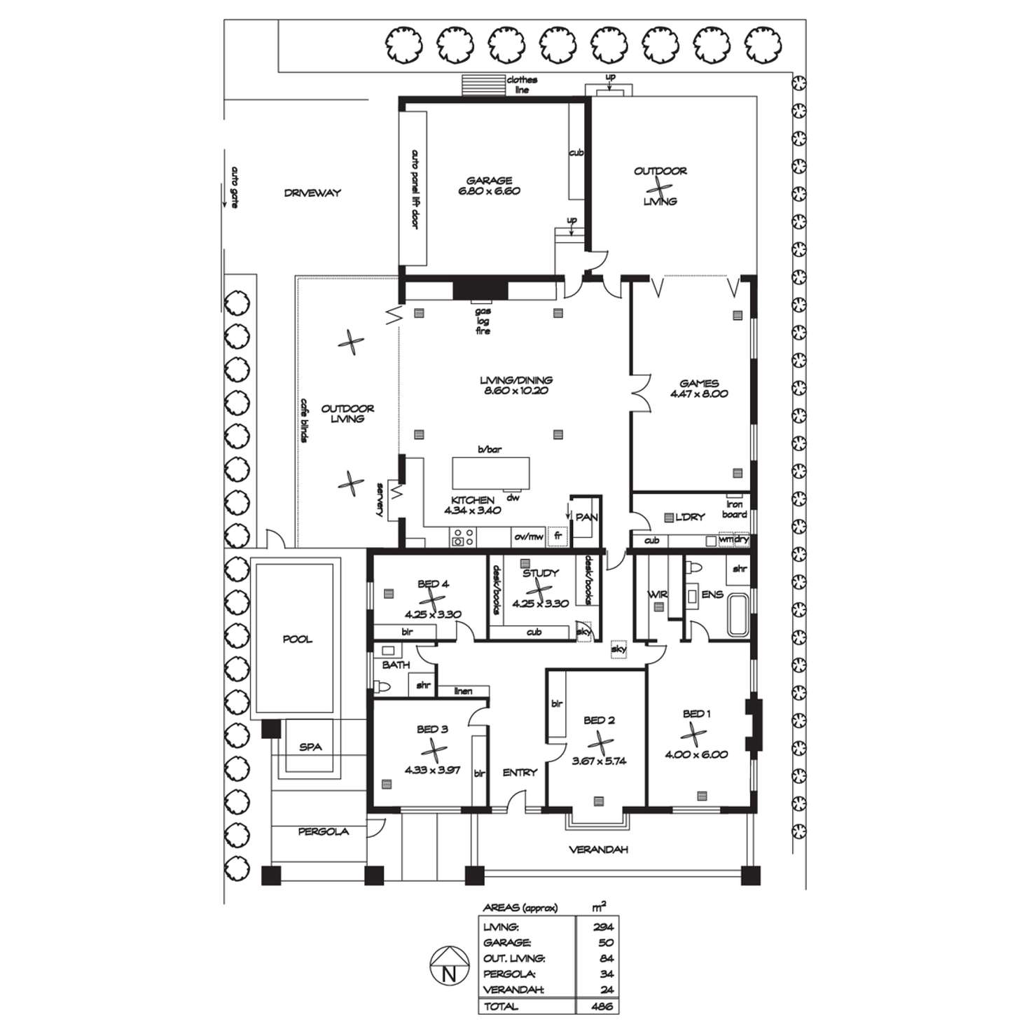 Floorplan of Homely house listing, 56 Ferguson Avenue, Myrtle Bank SA 5064
