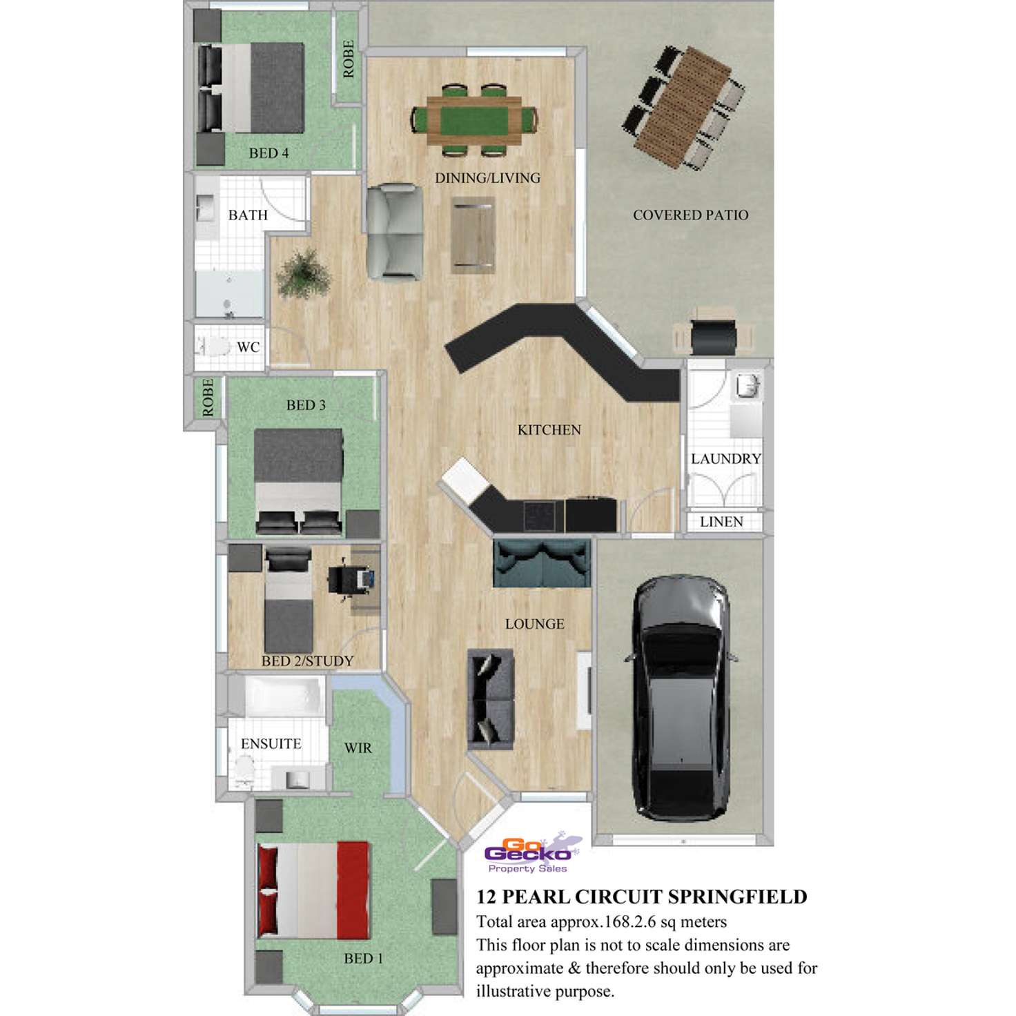 Floorplan of Homely house listing, 12 Pearl Circuit, Springfield QLD 4300