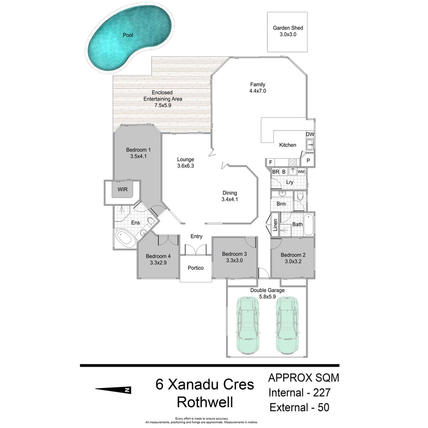 Floorplan of Homely house listing, 6 Xanadu Crescent, Rothwell QLD 4022