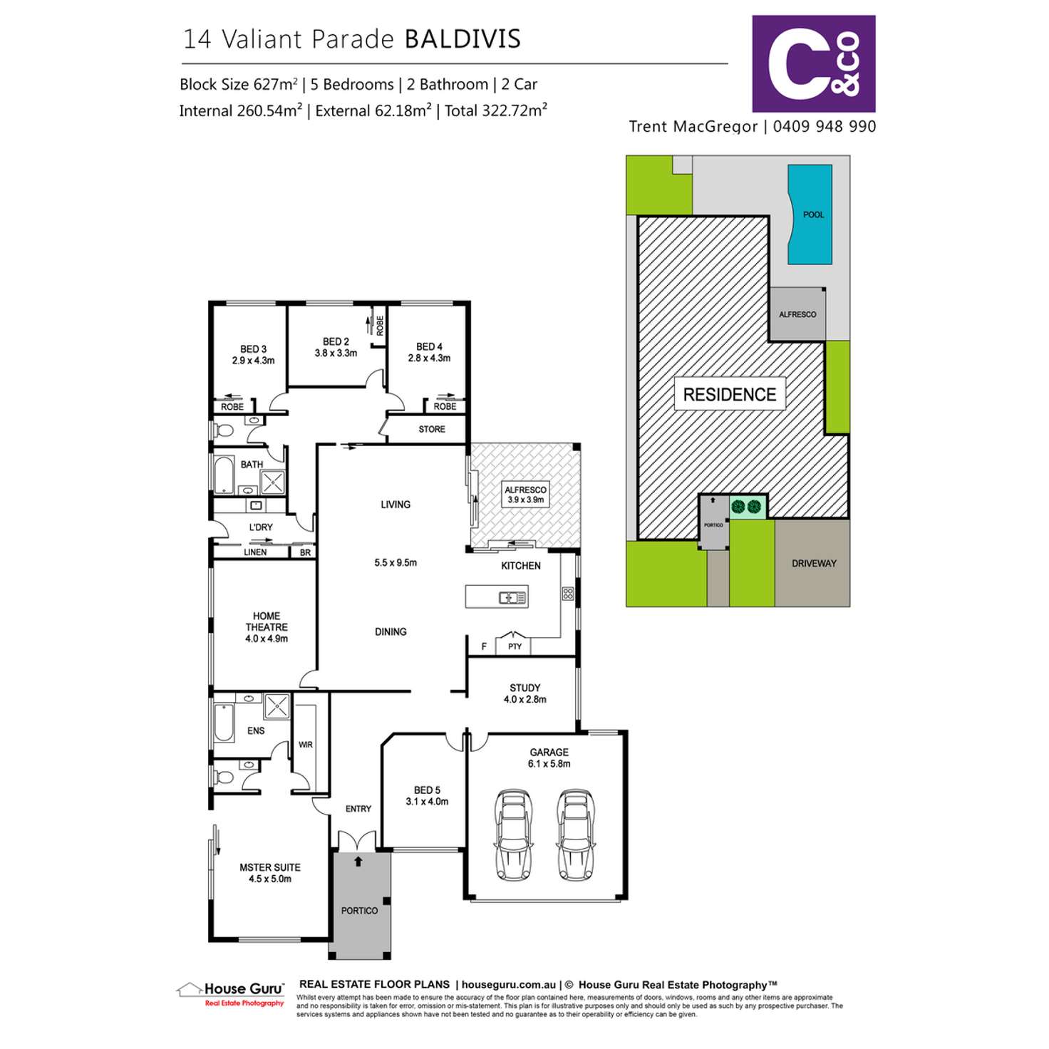 Floorplan of Homely house listing, 14 Valiant Parade, Baldivis WA 6171