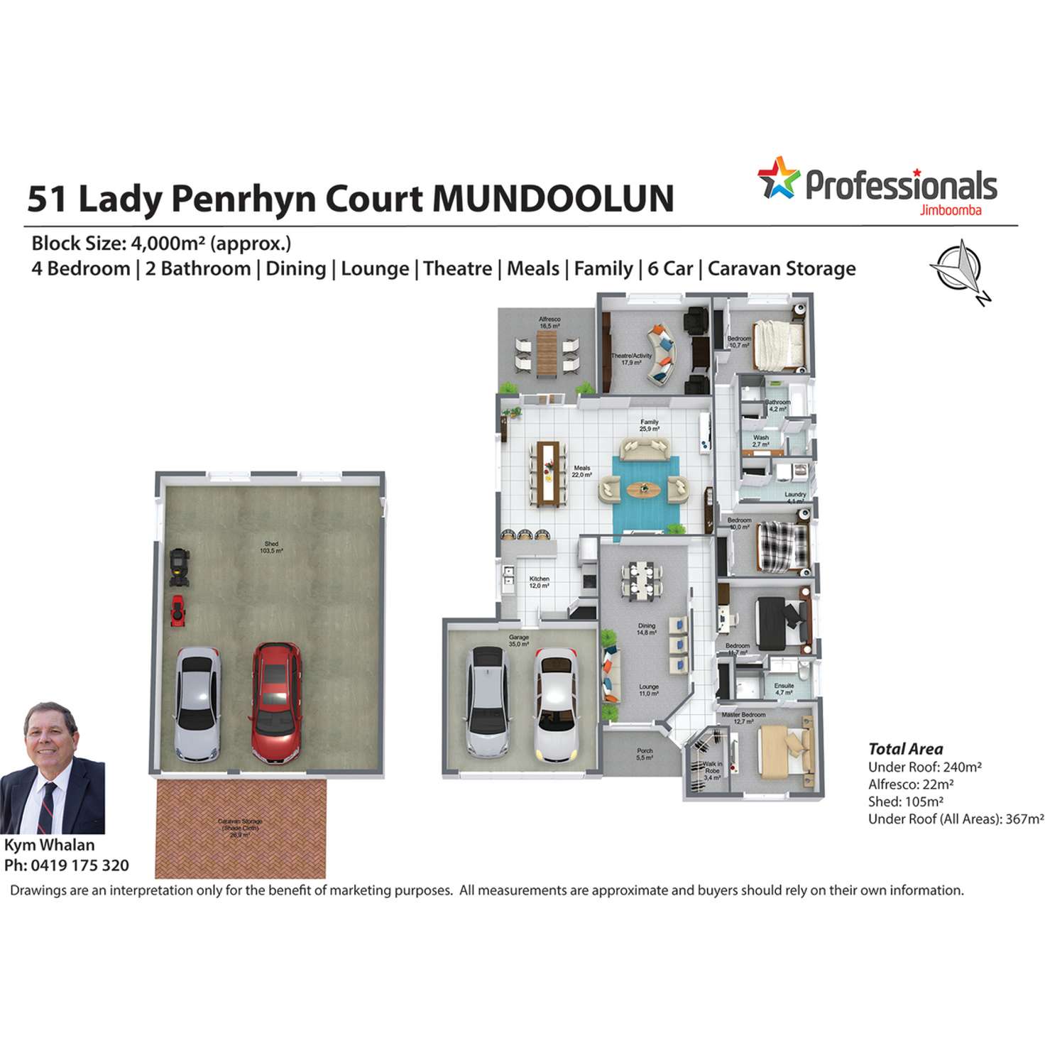 Floorplan of Homely house listing, 51-53 Lady Penrhyn Court, Mundoolun QLD 4285