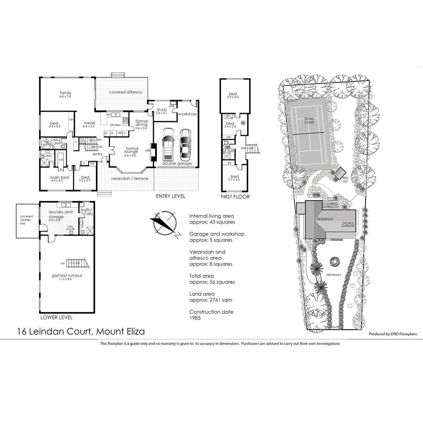 Floorplan of Homely house listing, 16 Leindan Court, Mount Eliza VIC 3930