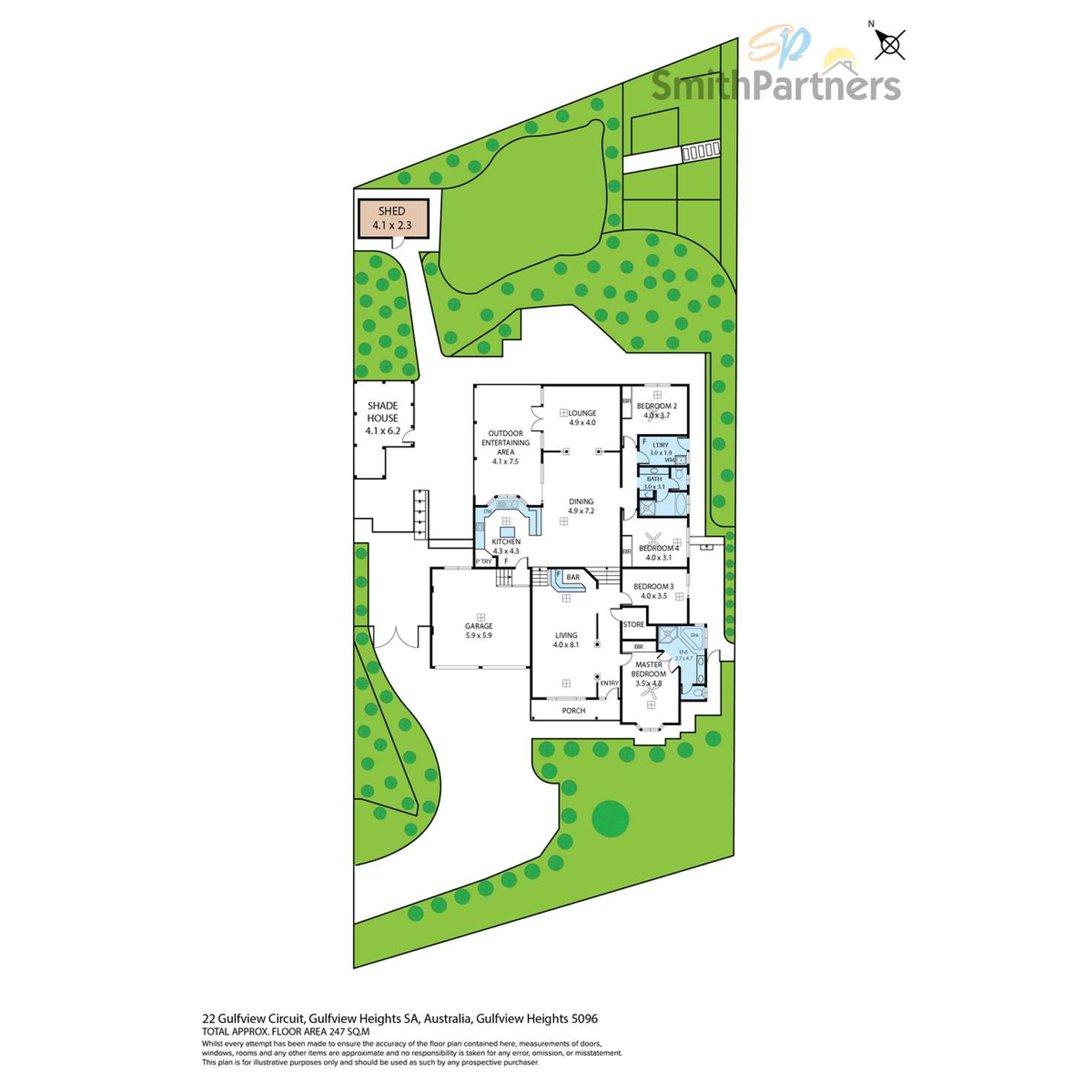 Floorplan of Homely house listing, 22 Gulfview Circuit, Gulfview Heights SA 5096