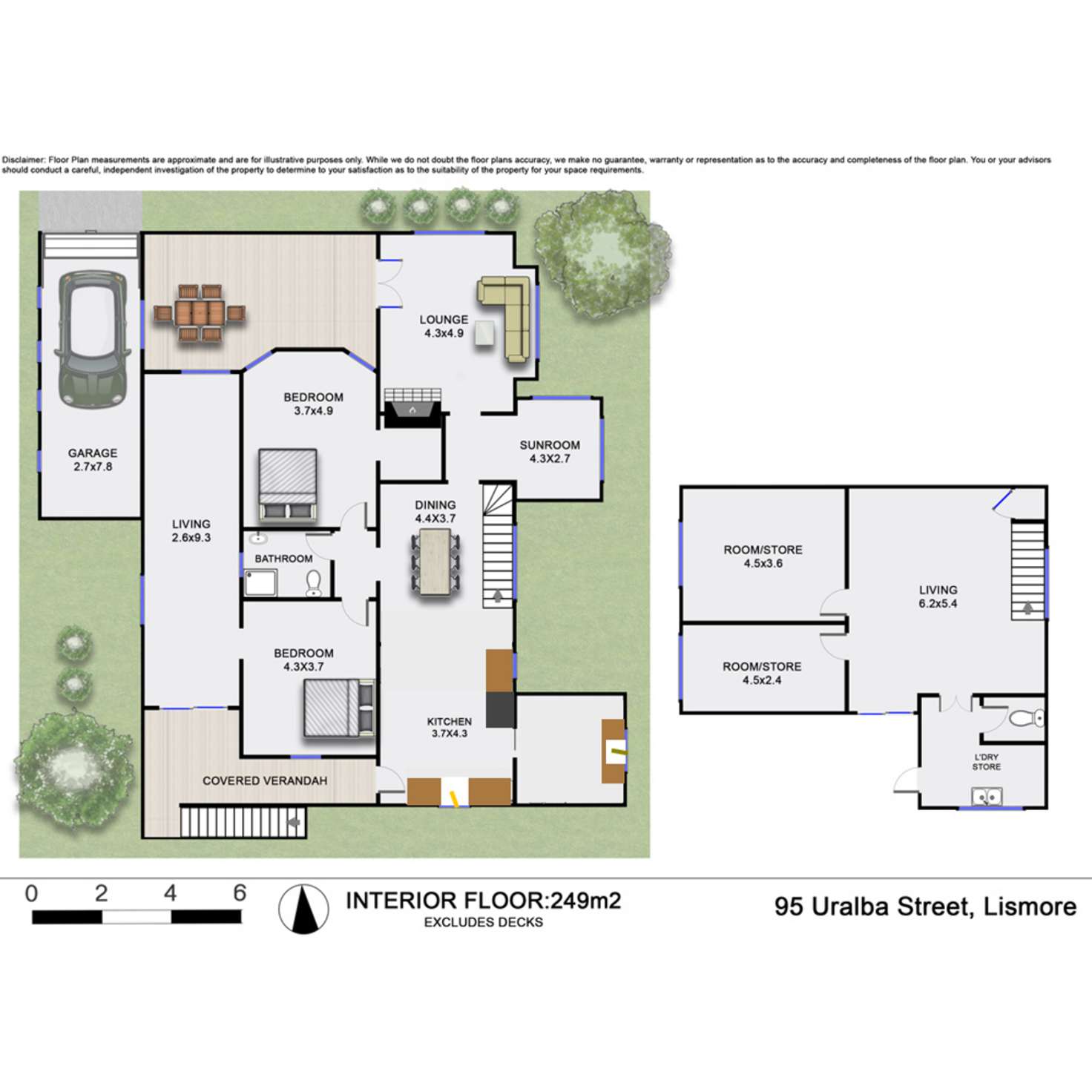 Floorplan of Homely house listing, 95 Uralba Street, Lismore NSW 2480