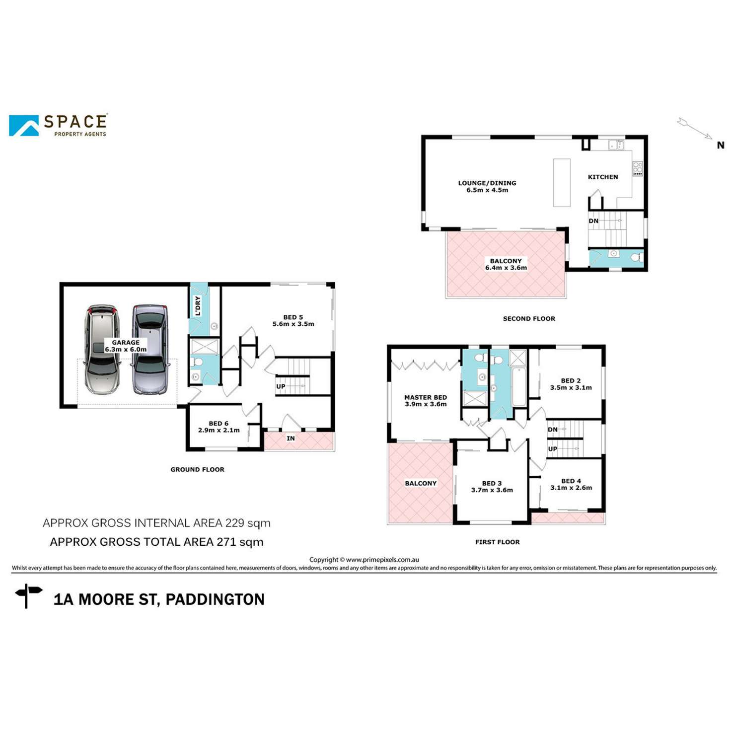 Floorplan of Homely house listing, 1A Moore Street, Paddington QLD 4064