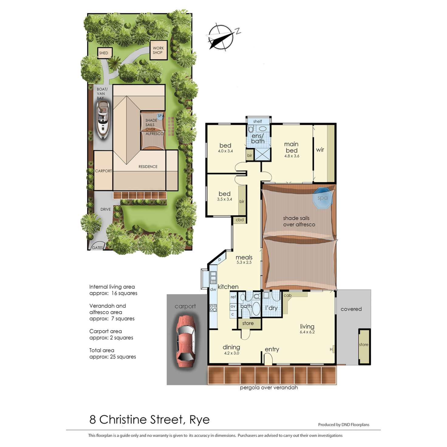 Floorplan of Homely house listing, 8 Christine Street, Rye VIC 3941