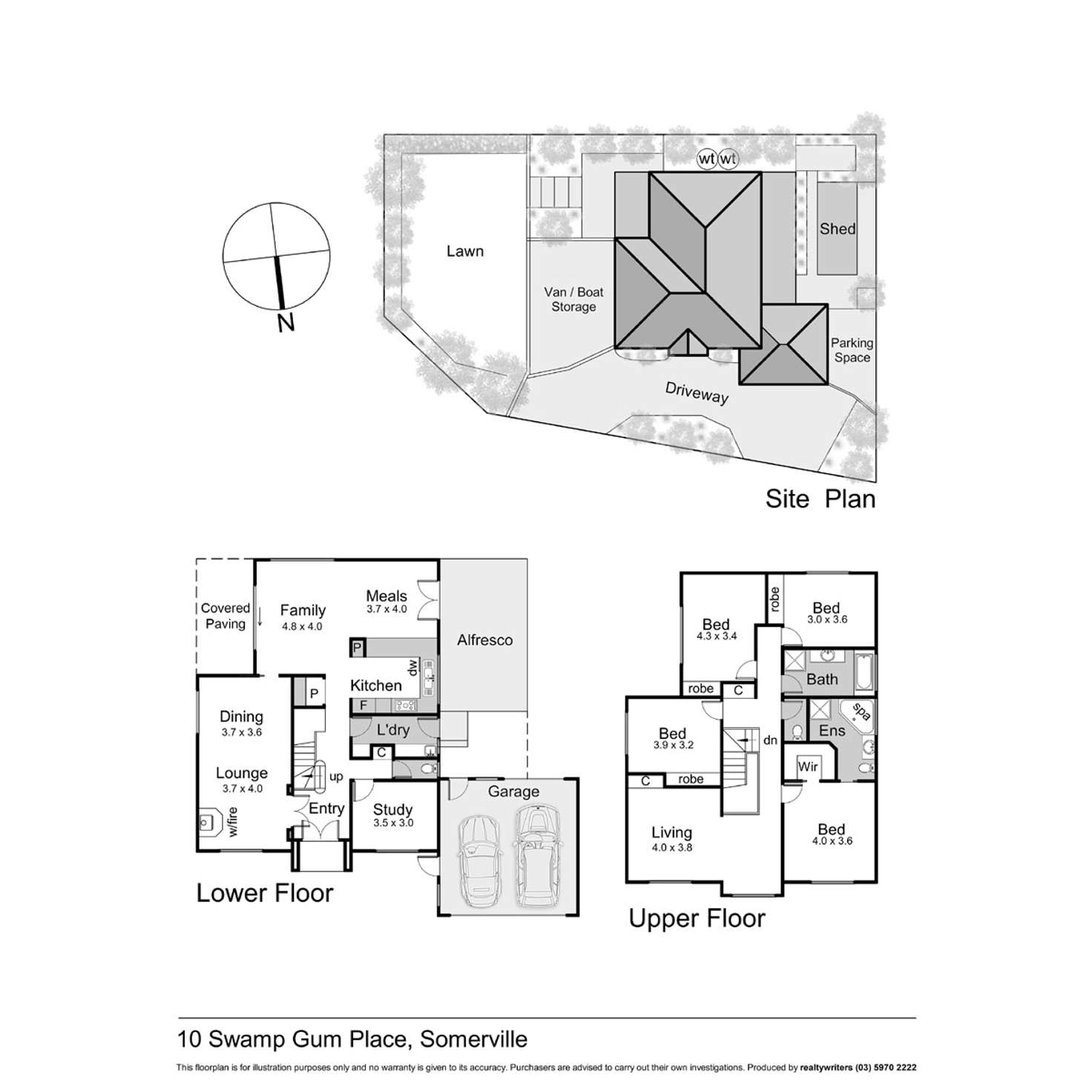 Floorplan of Homely house listing, 10 Swamp Gum Place, Somerville VIC 3912
