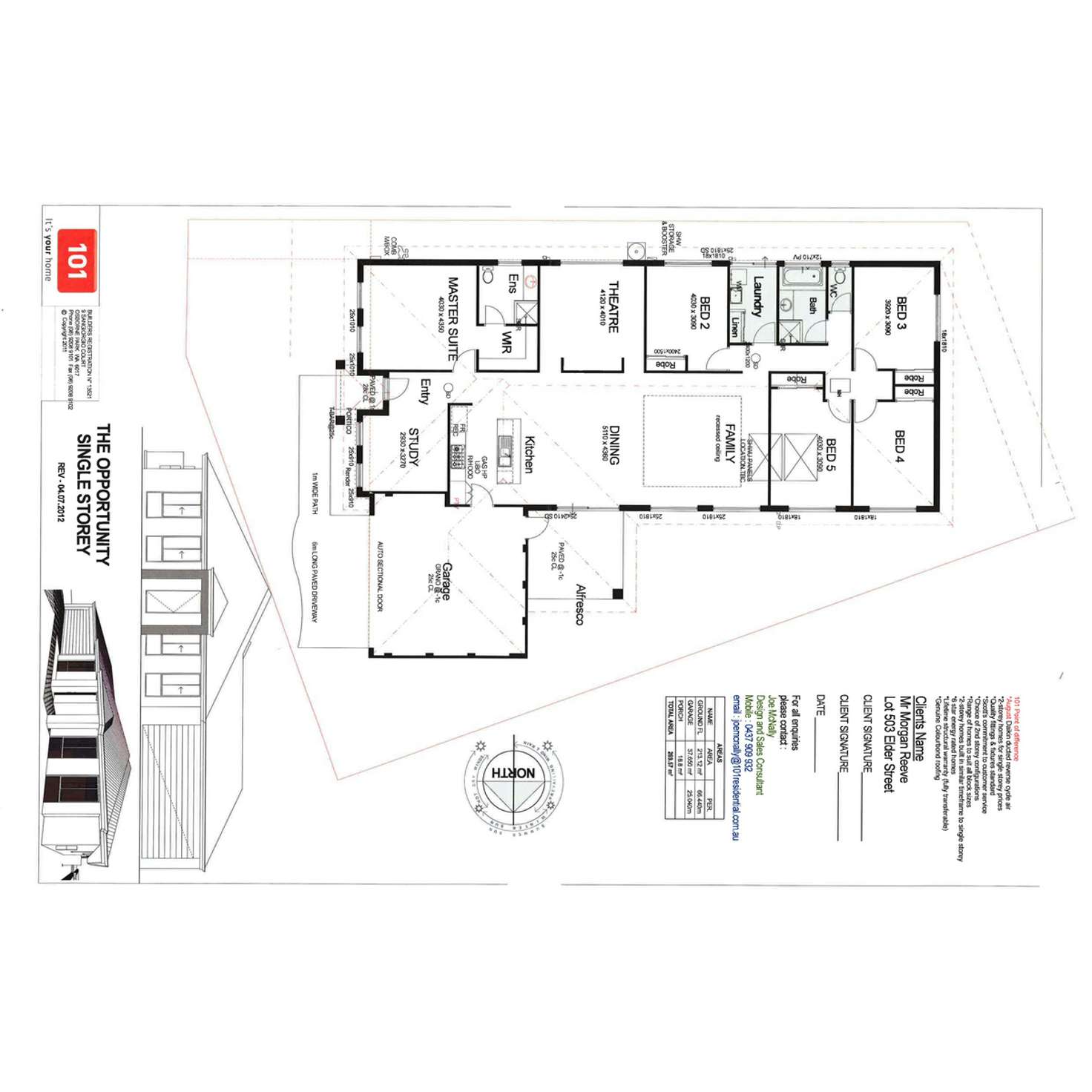 Floorplan of Homely house listing, 7 Elda Way, Alkimos WA 6038