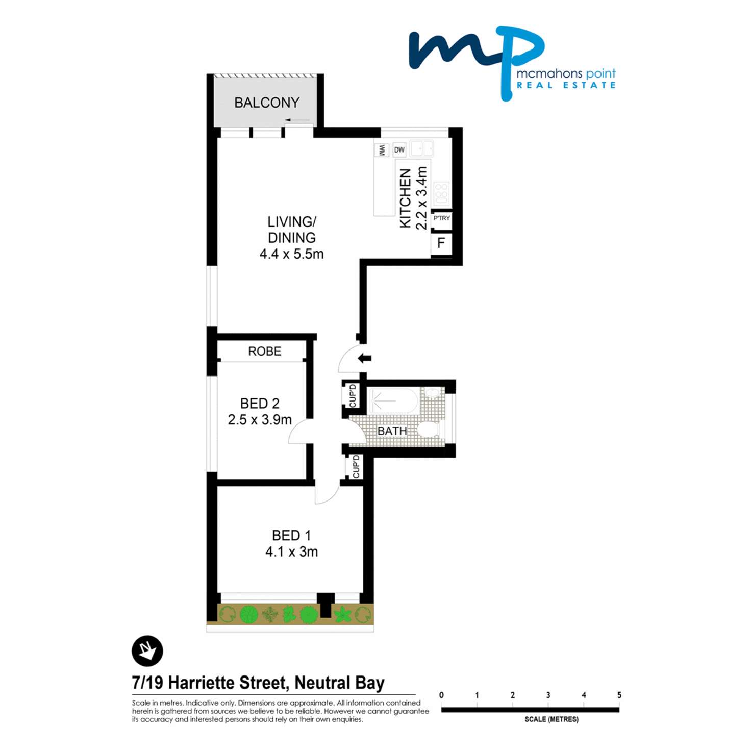 Floorplan of Homely apartment listing, 7/19 Harriette Street, Neutral Bay NSW 2089