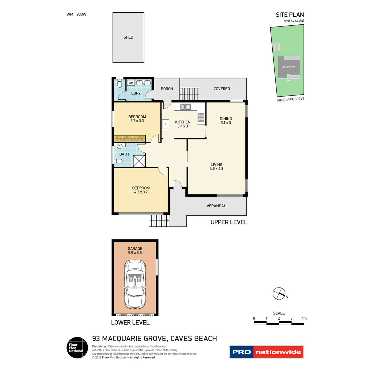 Floorplan of Homely house listing, 93 Macquarie Grove, Caves Beach NSW 2281