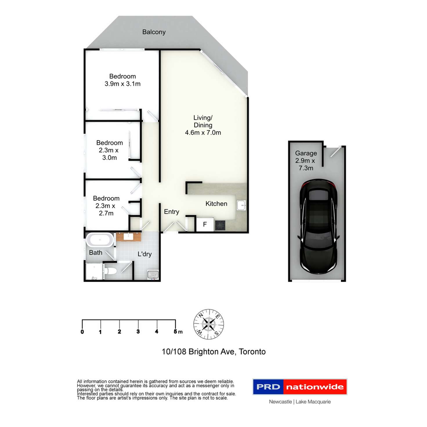Floorplan of Homely unit listing, 10/108 Brighton Avenue, Toronto NSW 2283