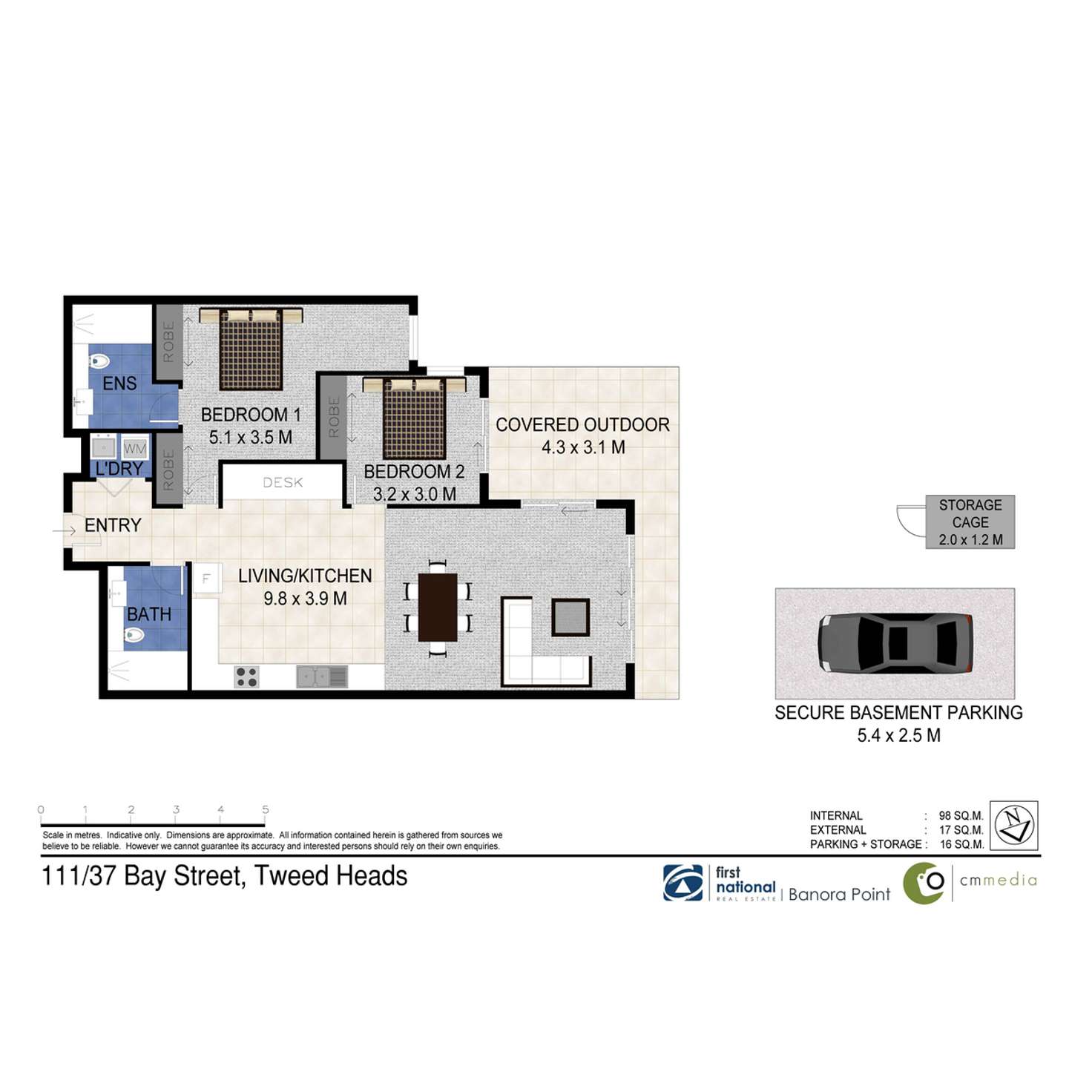 Floorplan of Homely apartment listing, 111/37 Bay Street, Tweed Heads NSW 2485