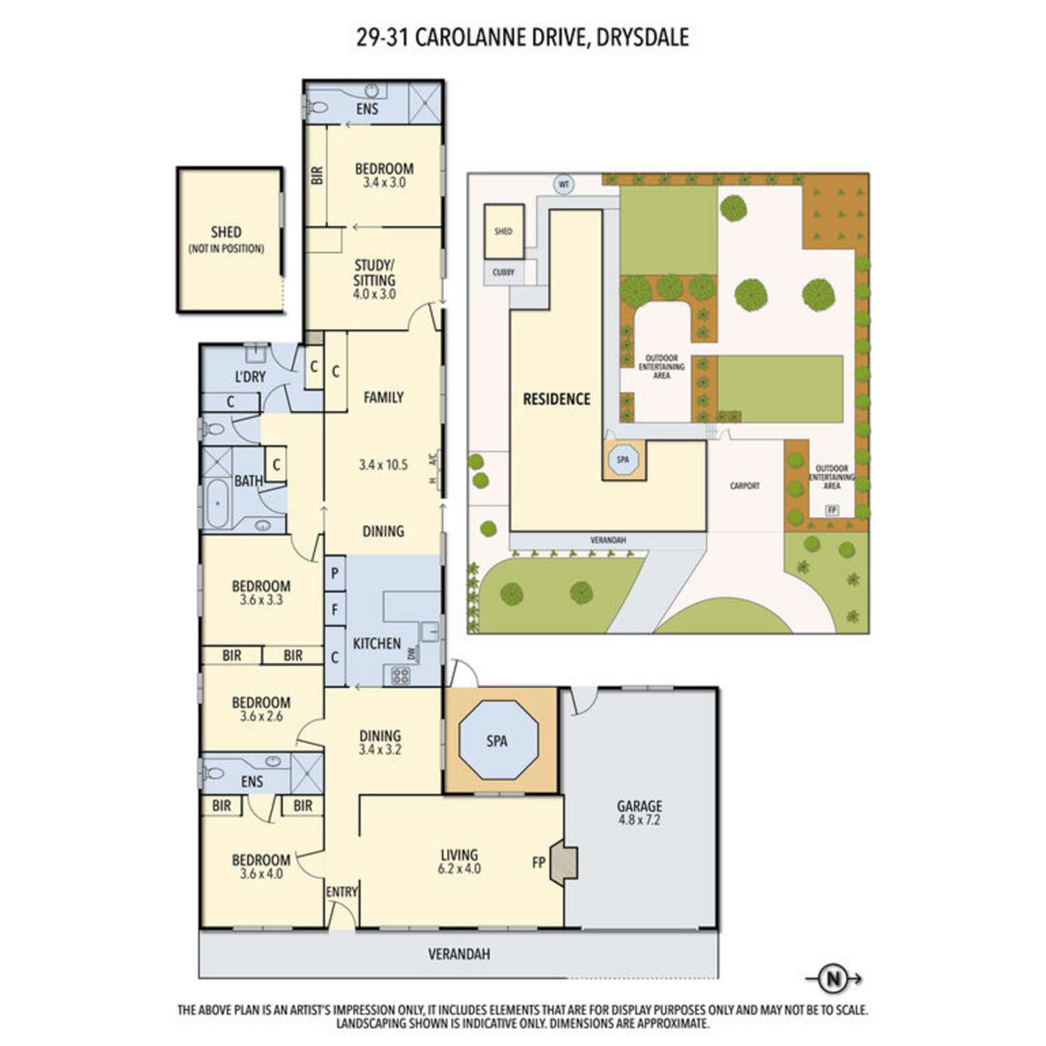 Floorplan of Homely house listing, 29-31 Carolanne Drive, Drysdale VIC 3222